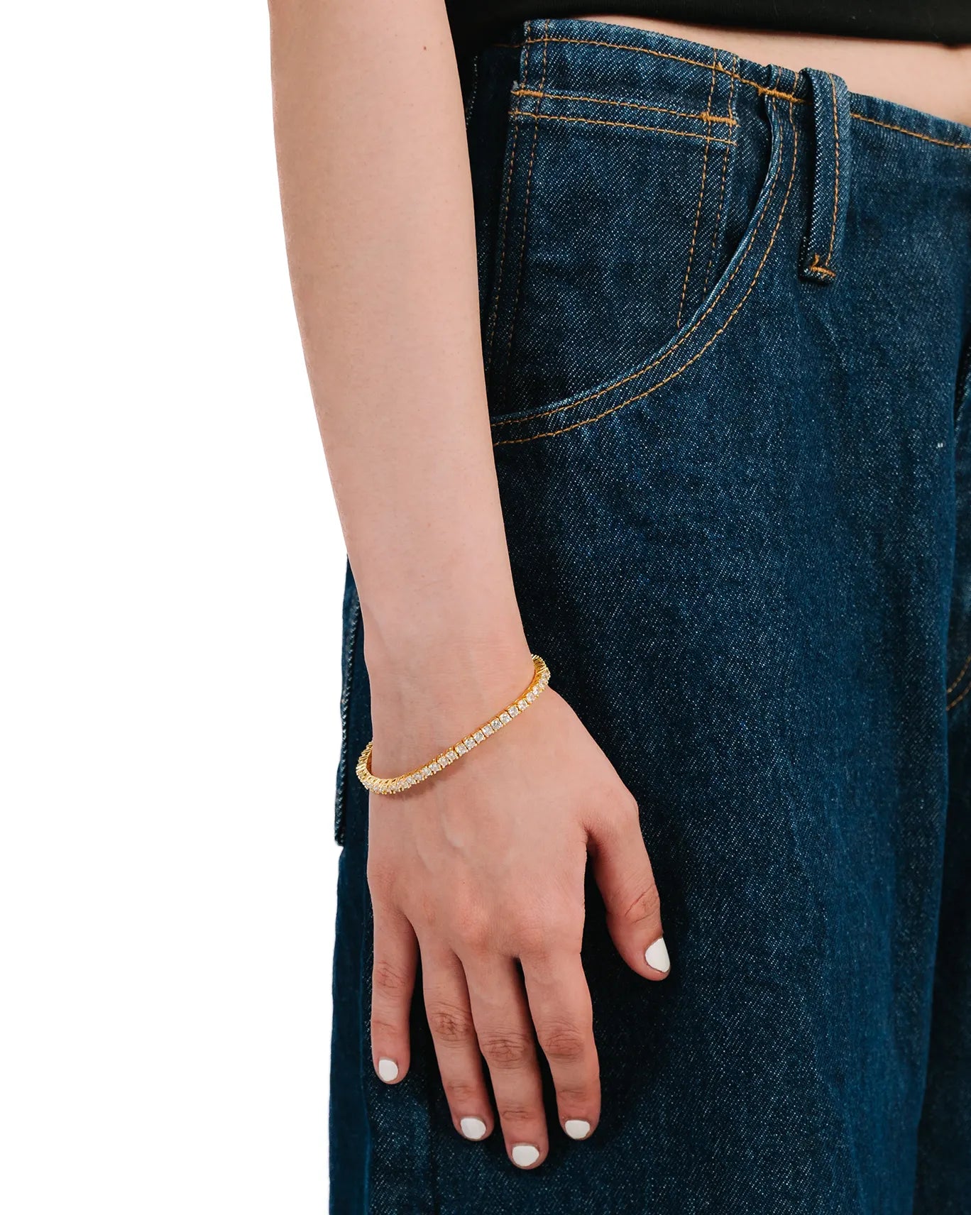 mish & co tennis bracelet gold cult store pk