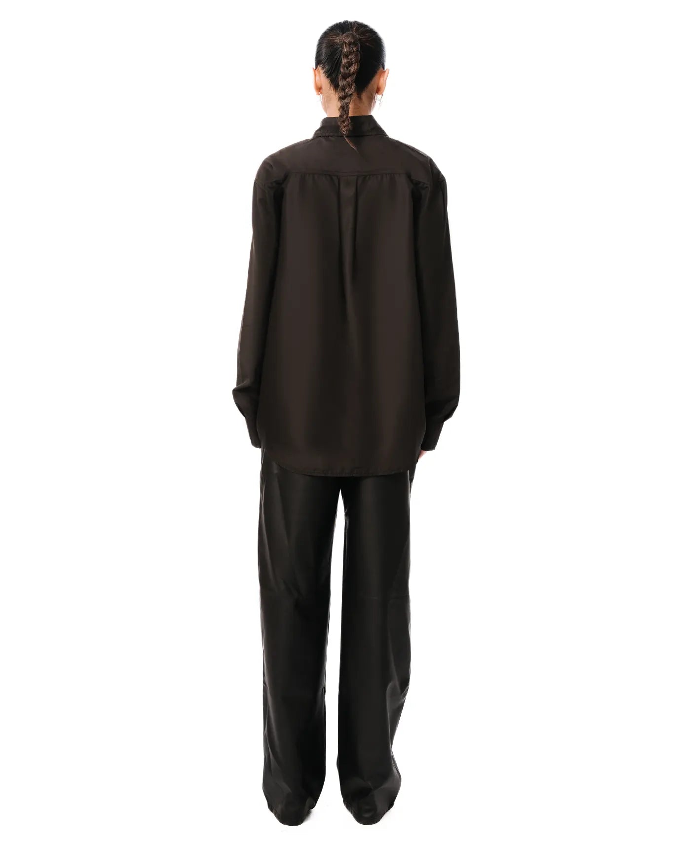 raa-ay Black Oversized Button Down cult store khi