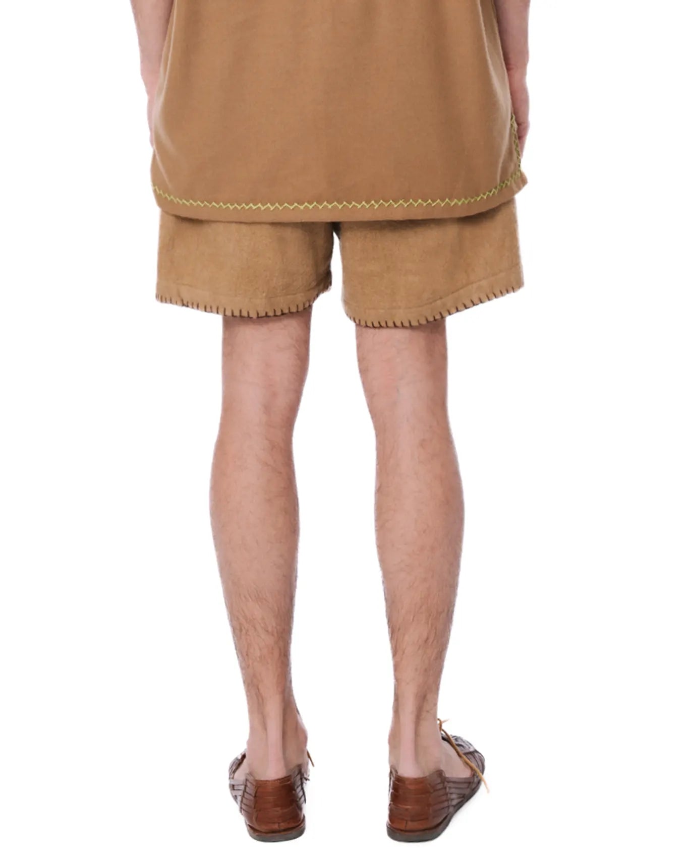 wear oga Camel Wool Shorts cult men