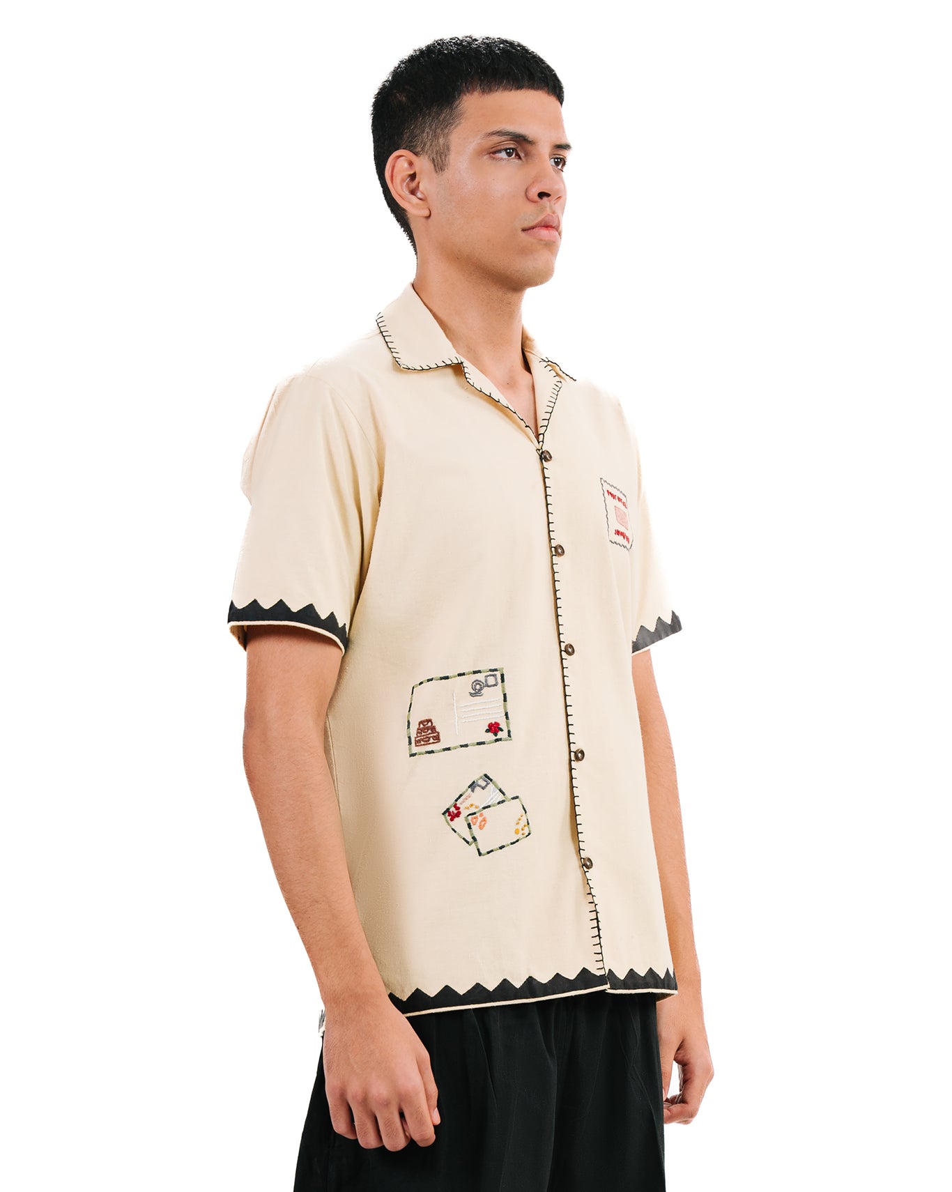 wear oga Creme Letters To My Lover Shirt cult store men