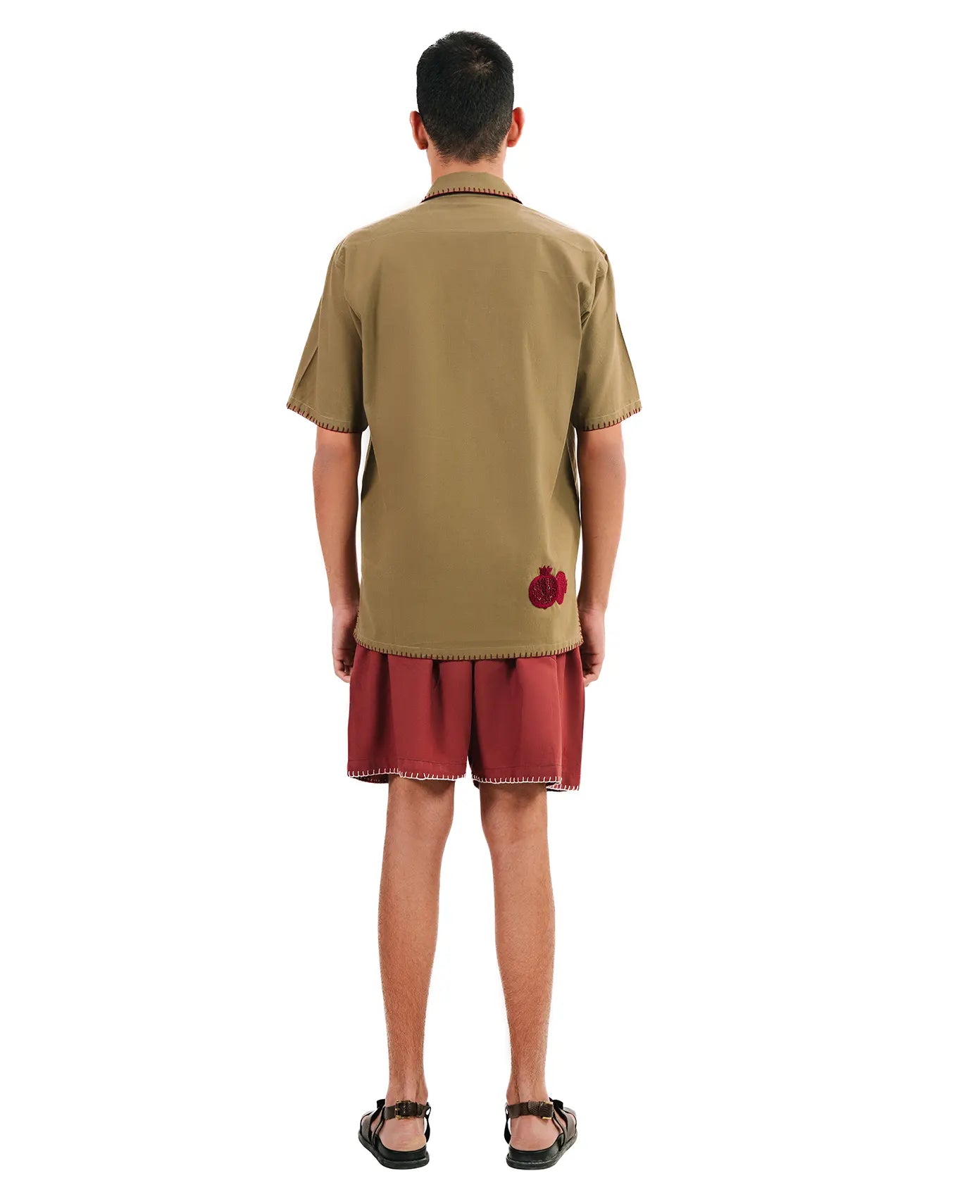 wear oga Terracotta Woodland Shorts cult store men