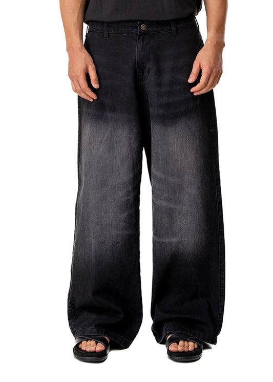 Dreams of Arthur Black Dirty Wide-Leg Denim Cuilt Karachi Pakistan