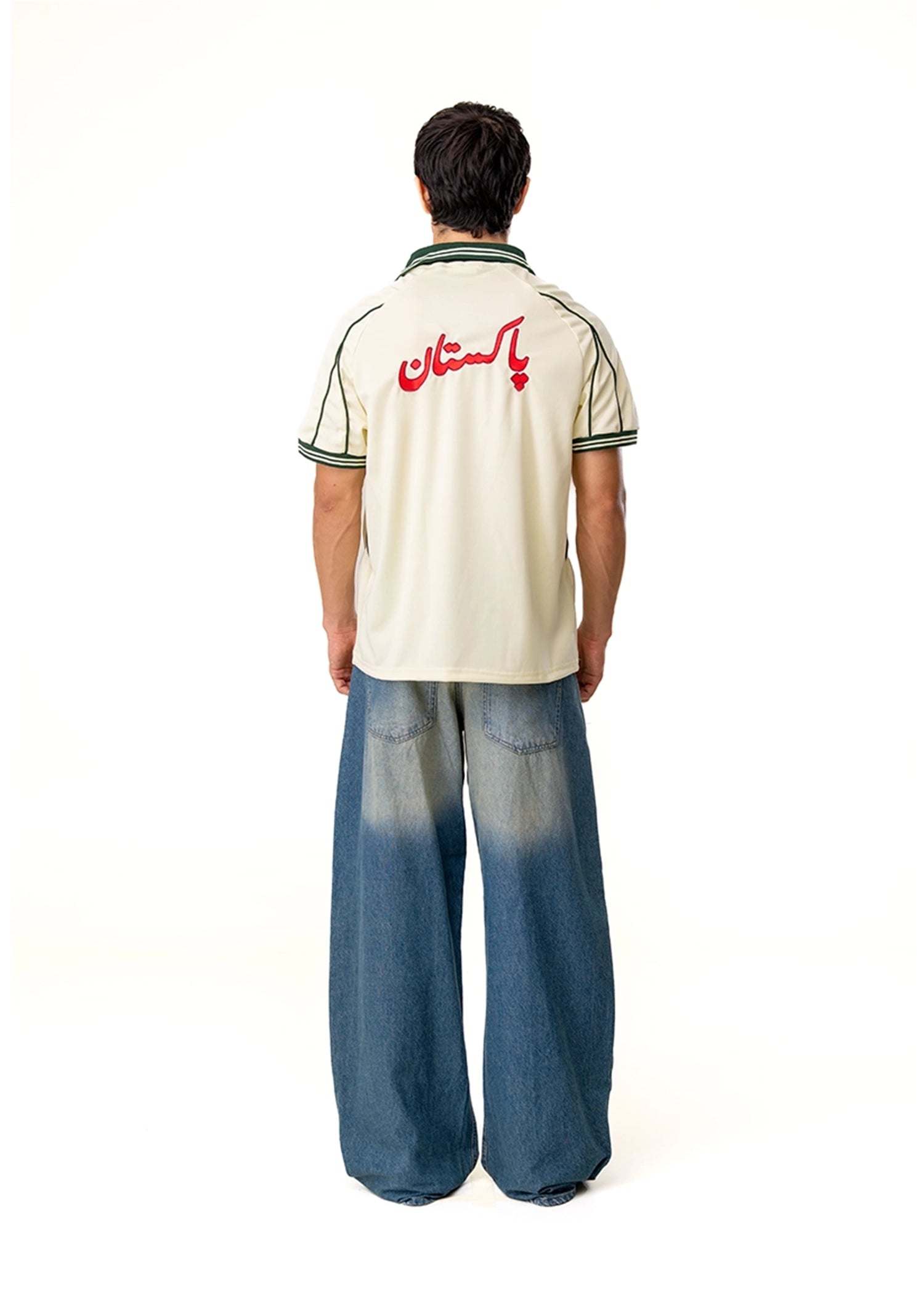 Motherland Cream Embroidery Soccer Jersey #7 Cult Karachi Pakistan
