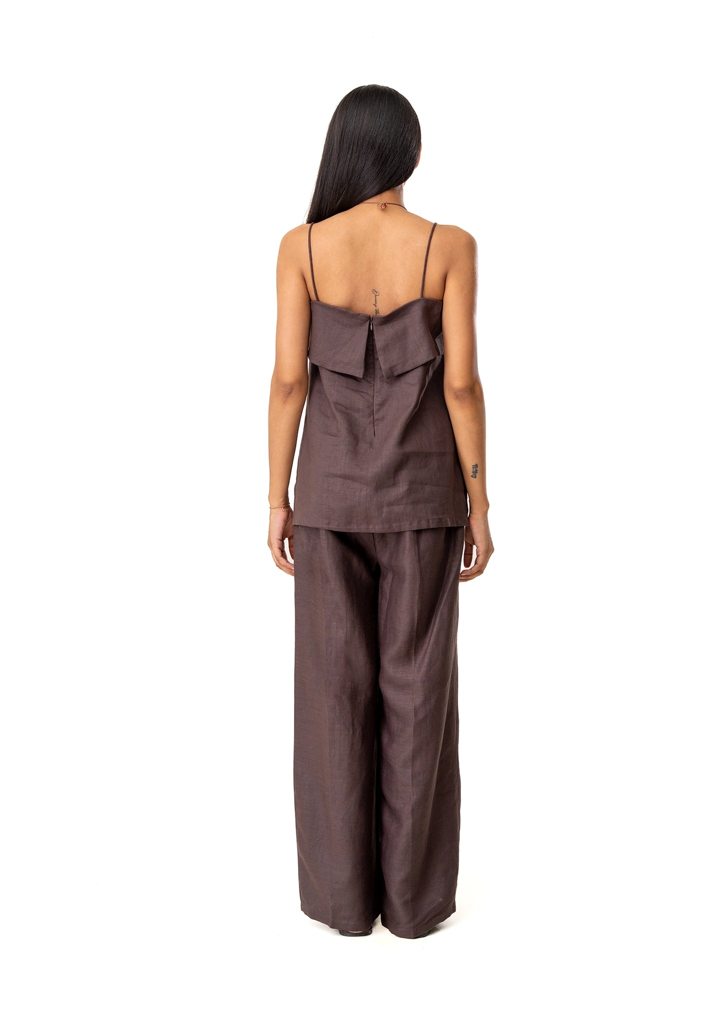 Curated Official Brown Brown Strappy Flap Set - CULT - haider