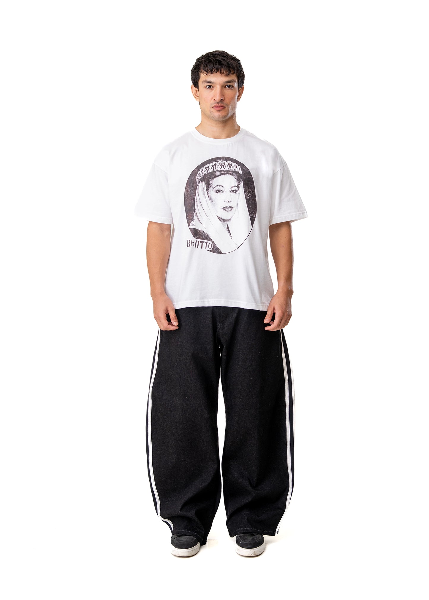 Dreams of Arthur Black Black Stripe Balloon Denim - CULT - haider