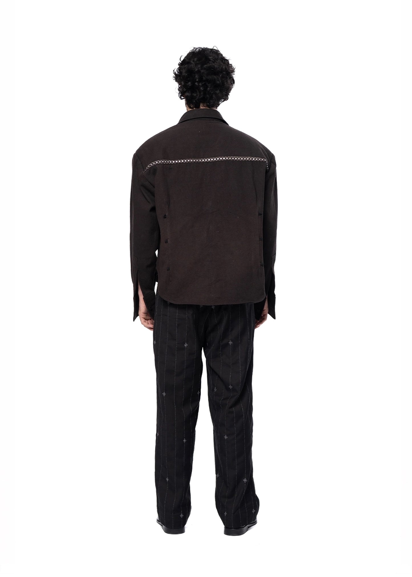Collected XX Brown Brown Panni Corset Shirt - CULT - haider