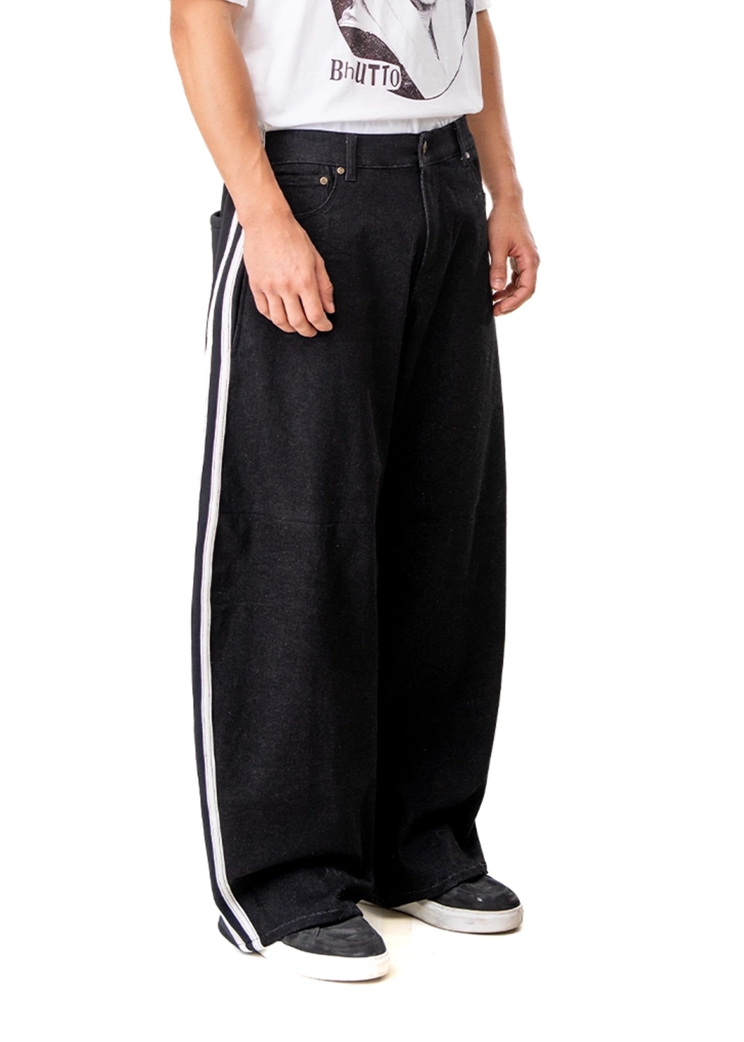 Dreams of Arthur Black Stripe Balloon Denim Cult Karachi akistan