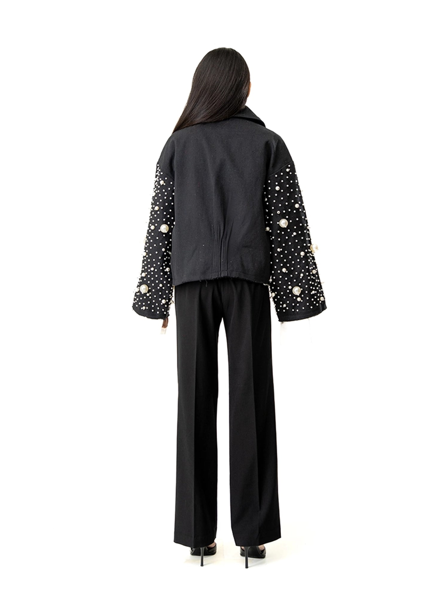 Dreams of Arthur Black Black Mother of Pearl Jacket - CULT - haider