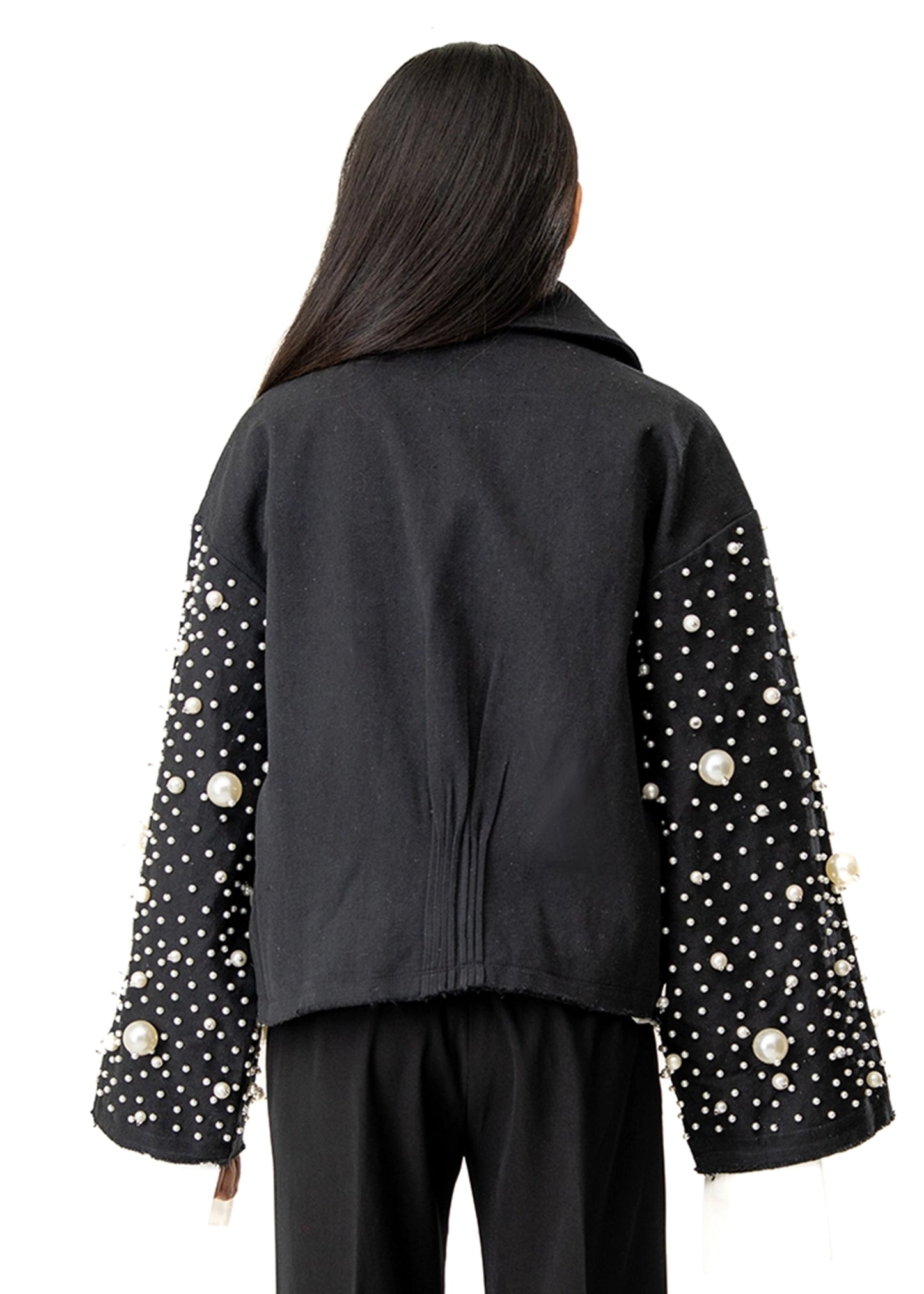 Dreams of Arthur Black Black Mother of Pearl Jacket - CULT - haider