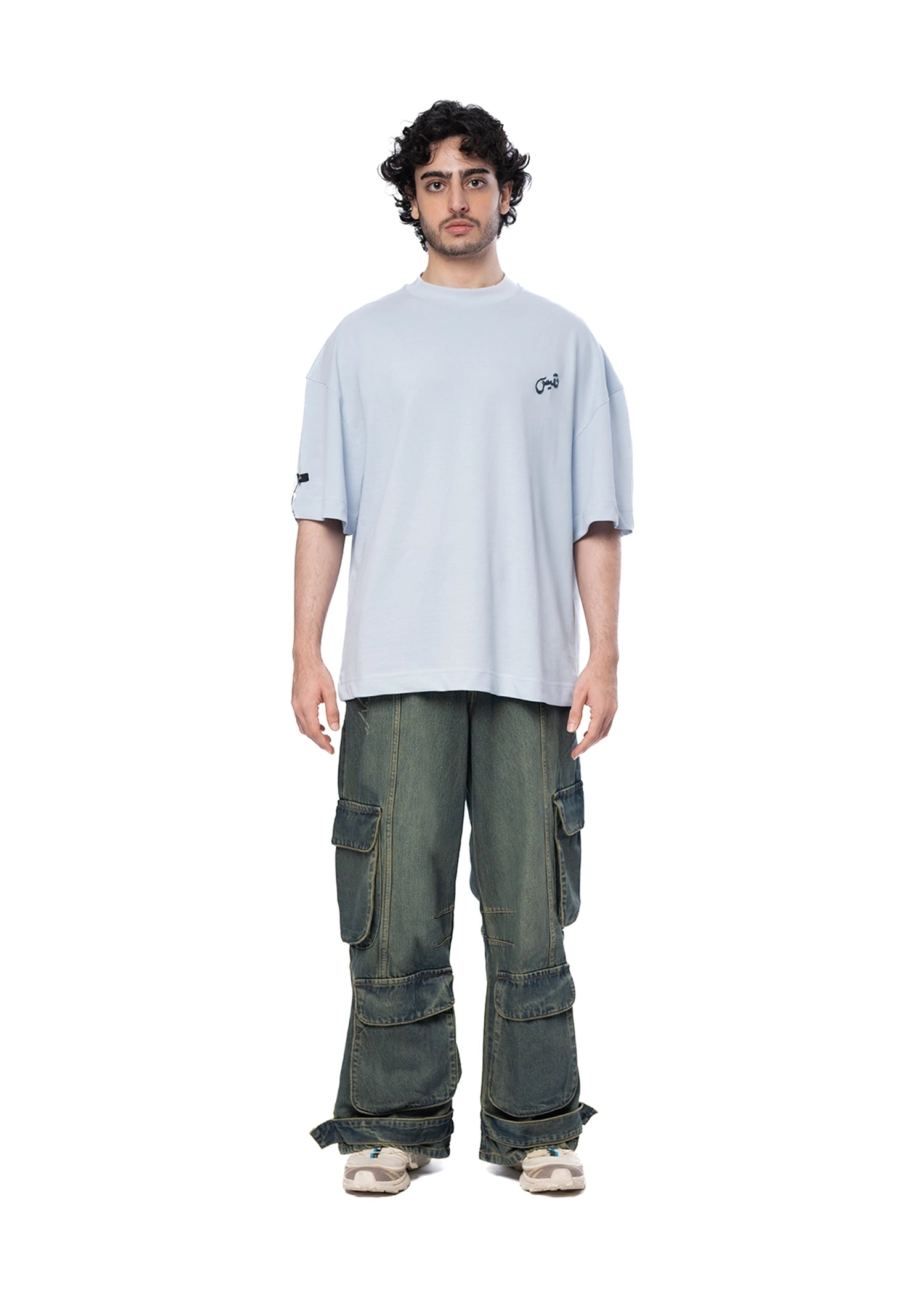 Naqees Technical Green Cargo Jeans Cult Karachi Pakistan