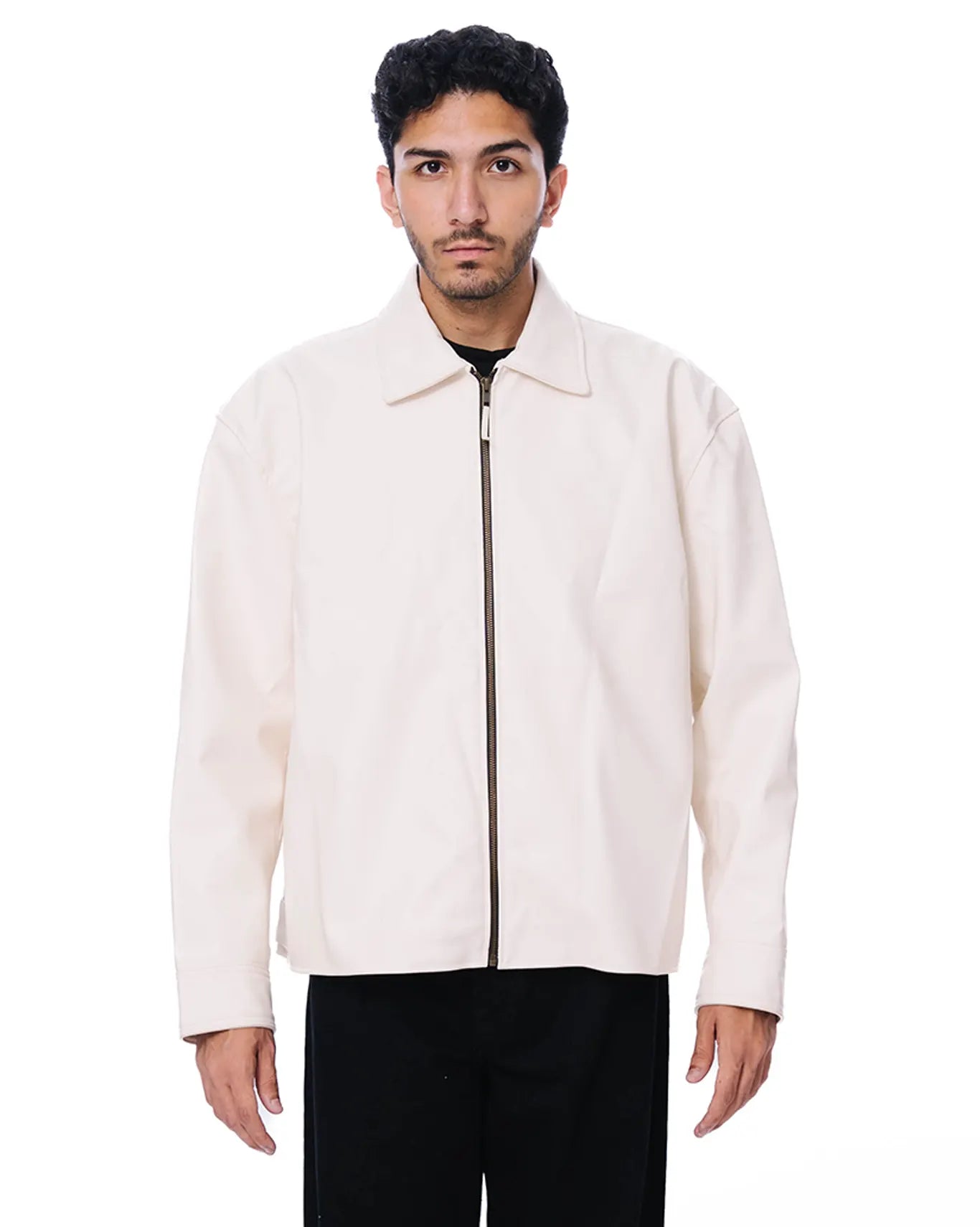 Cream Structure Jacket