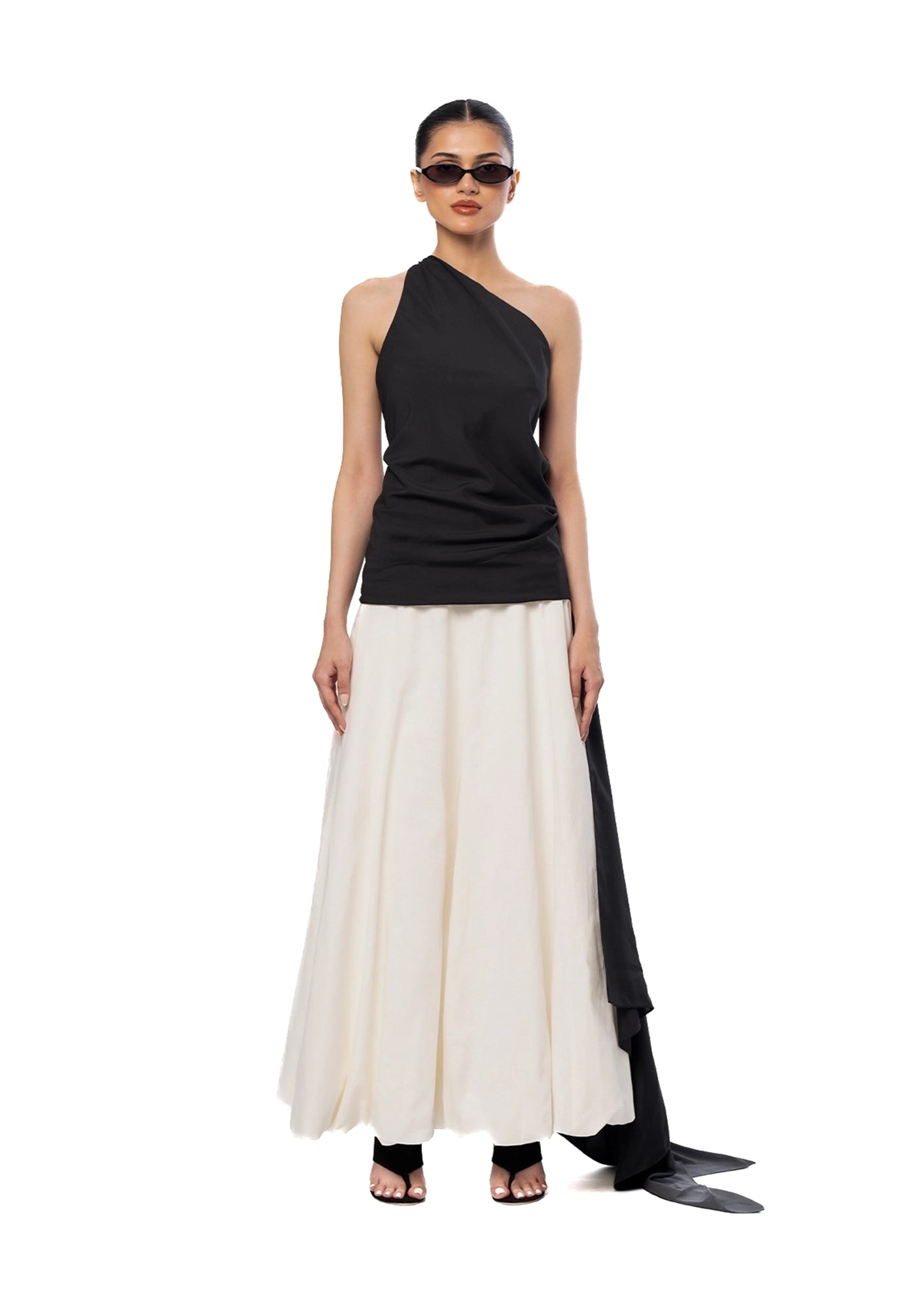 My Fern White White Gathered Volume Skirt - CULT - haider