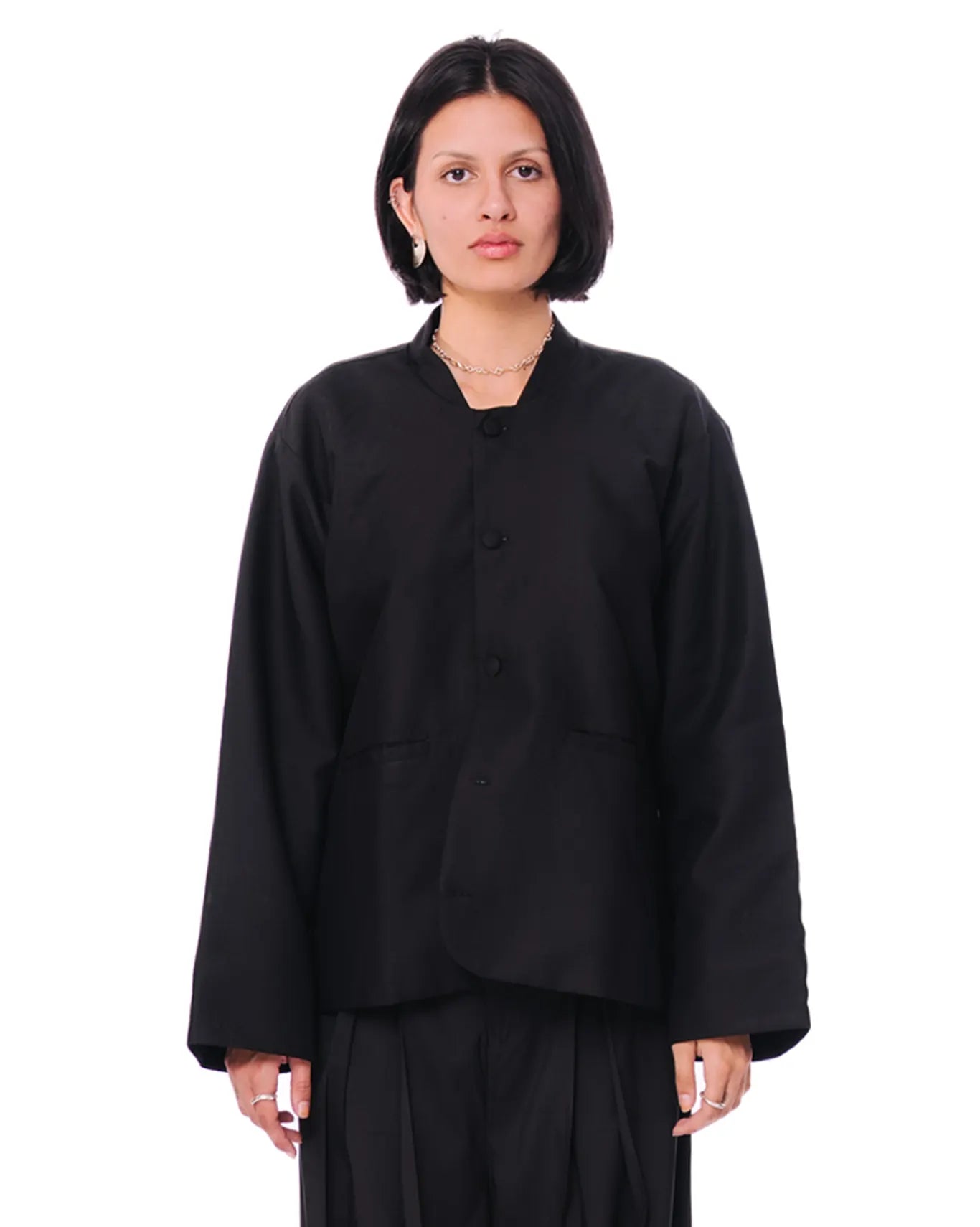 Baro Studio Black Black Champa Blazer - CULT - haider