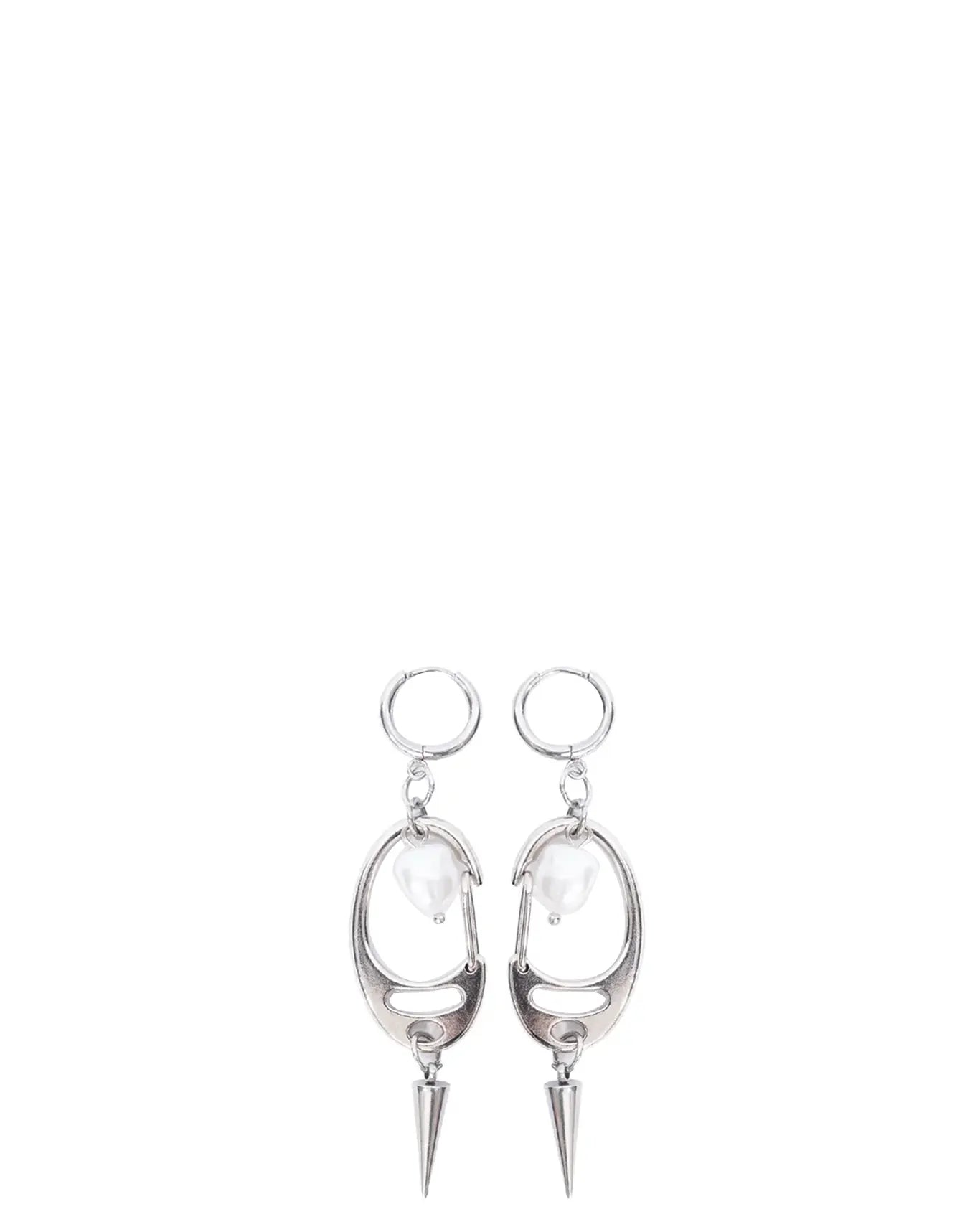 Bodjunk Silver Silver Paranoia Earrings - CULT - haider