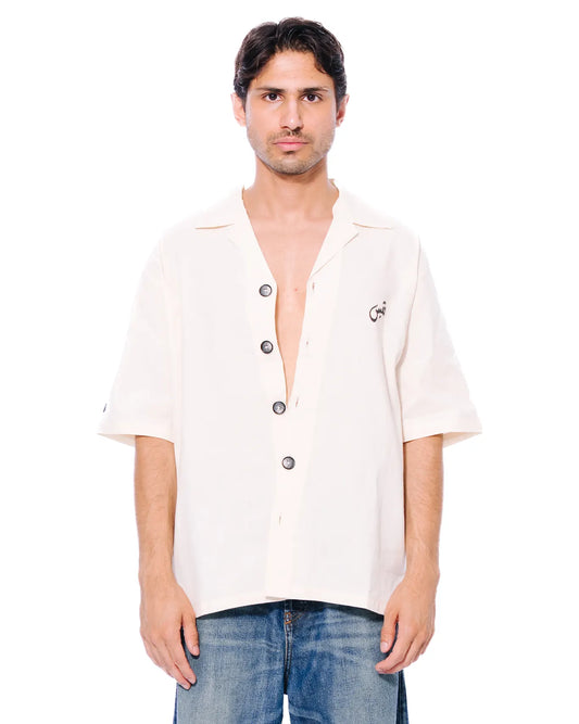 Off White Button Down Shirt
