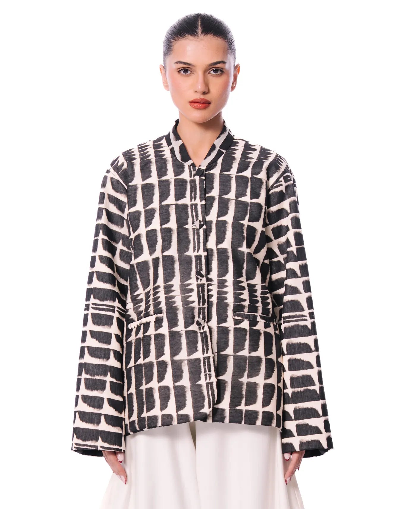 Baro Studio Black/White Mehran Hotel Jacket - CULT