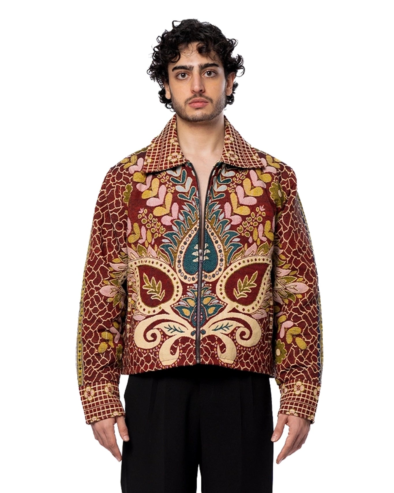 Collected XX Multicolor Gul Bahaar Cropped Jacket Cult Karachi Pakistan
