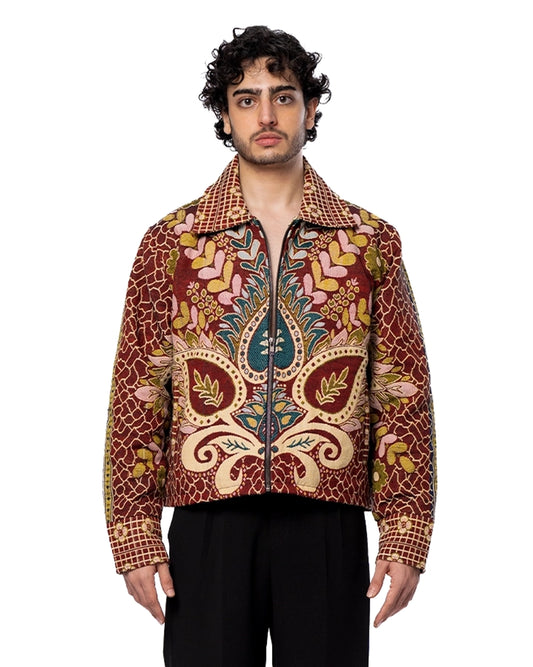 Collected XX Multicolor Gul Bahaar Cropped Jacket Cult Karachi Pakistan