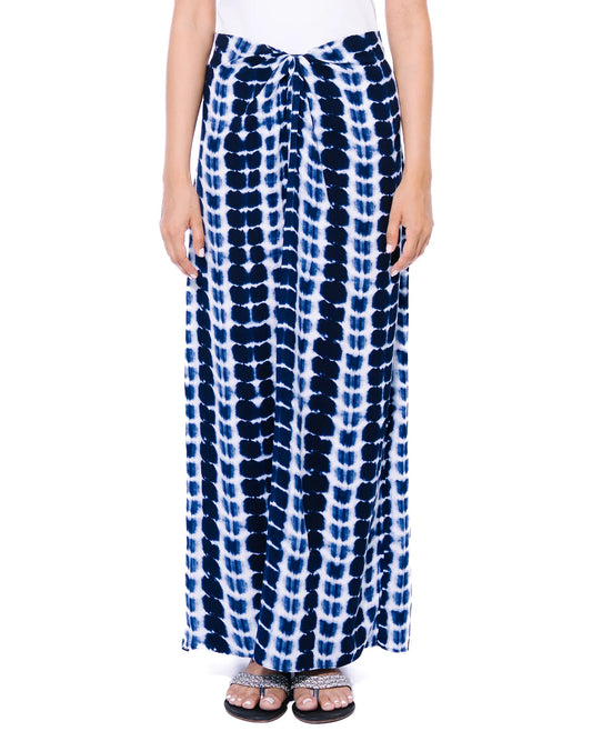 Blue Tye Dye Sarong Skirt