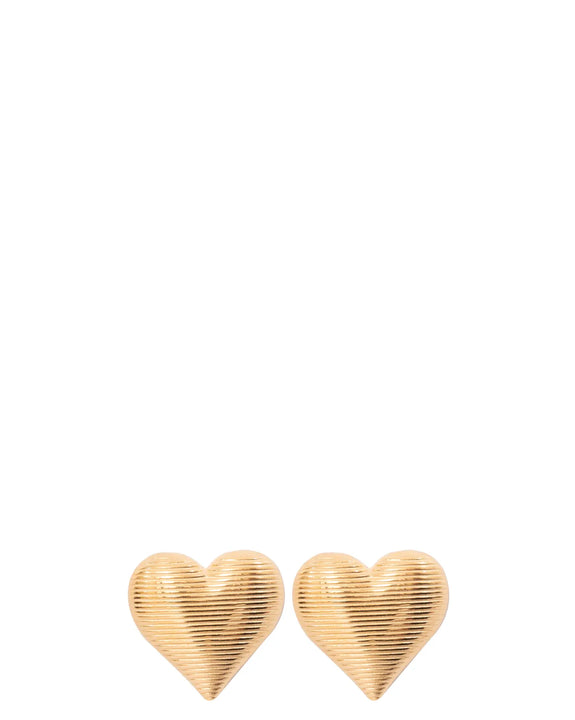 Oversized Heart Studs