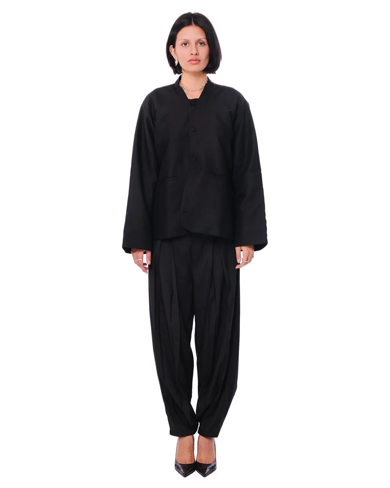 Baro Studio Black Black Balloon Pant - CULT