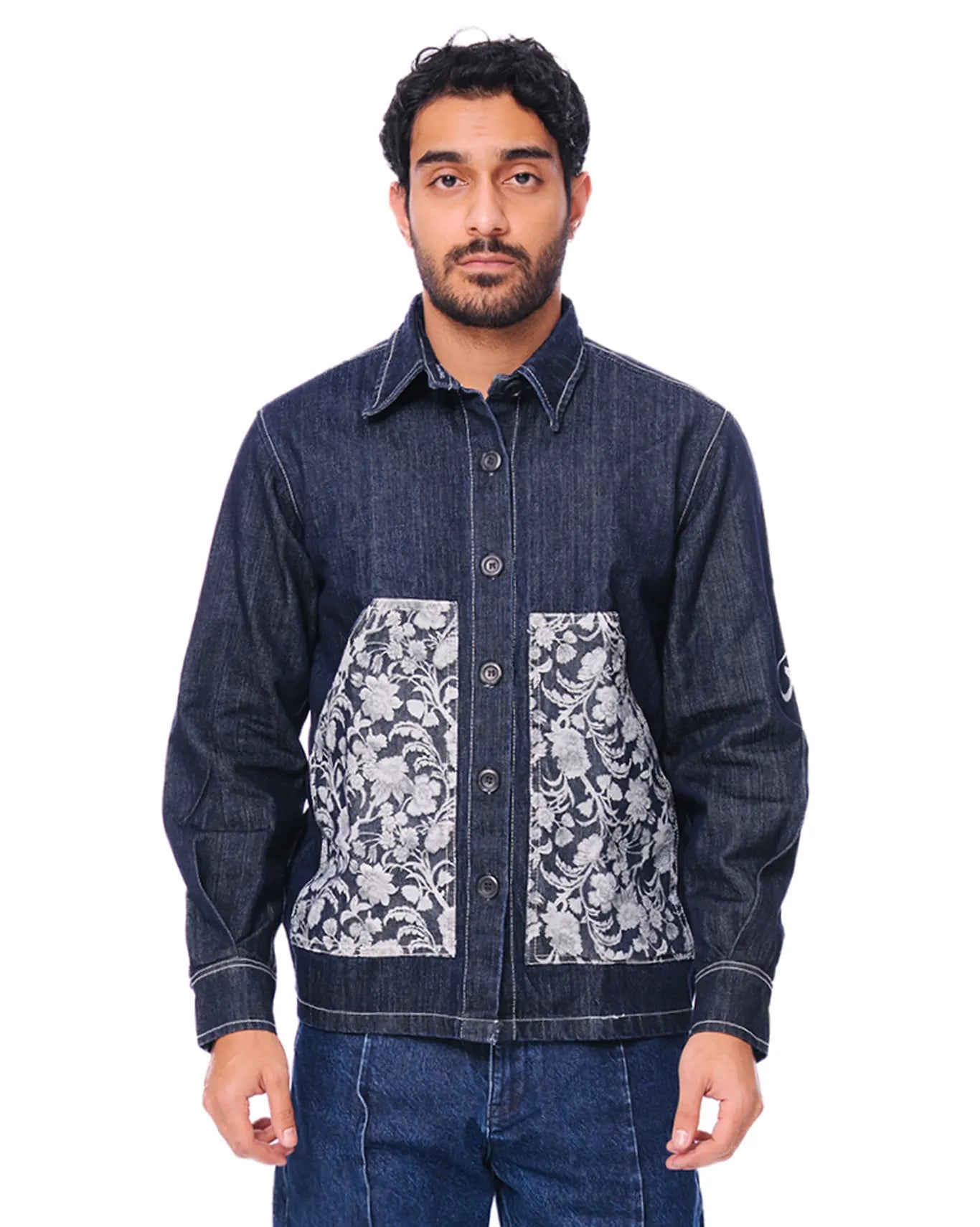 Naqees Blue Duniya Denim Shirt - CULT