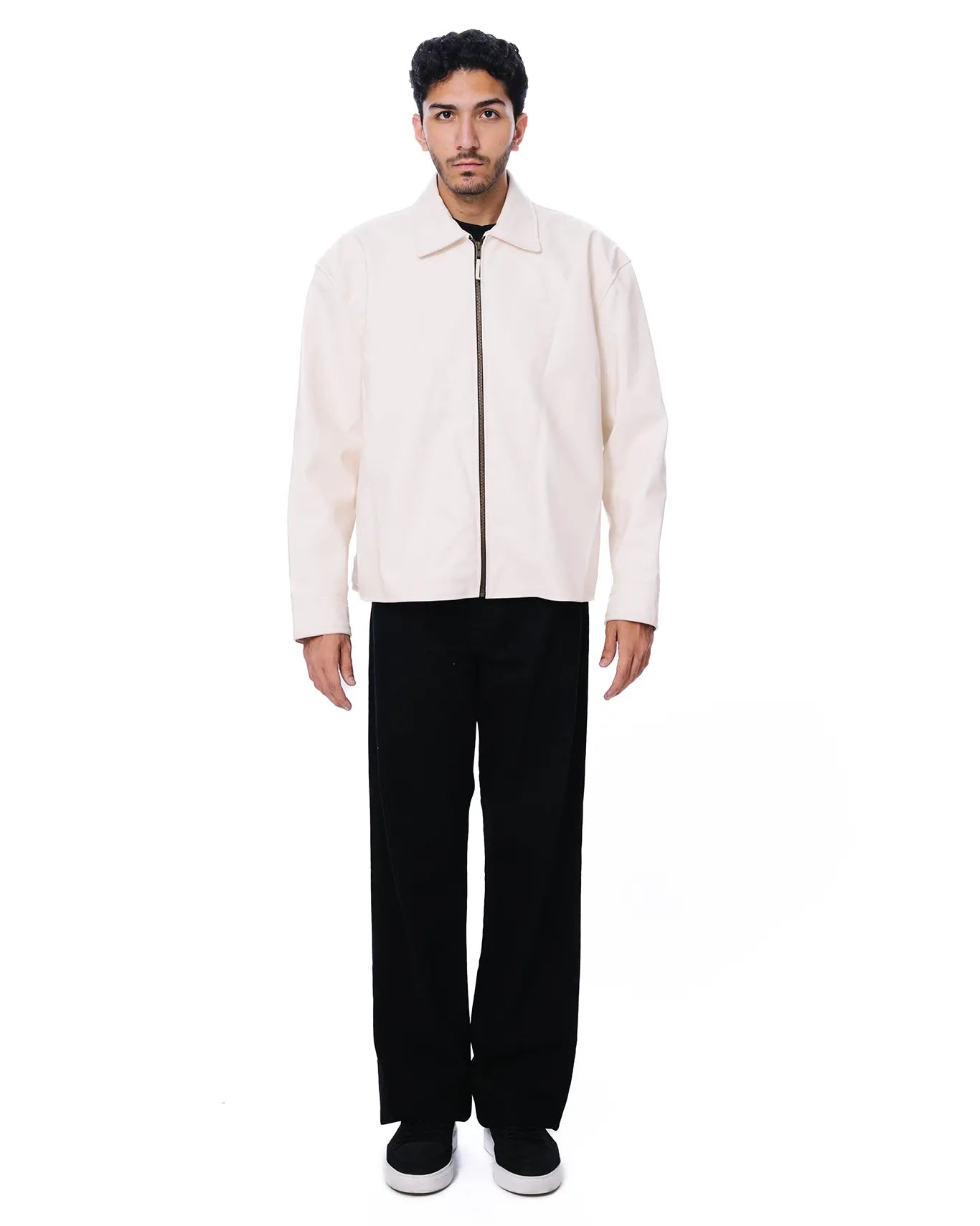 Cream Structure Jacket