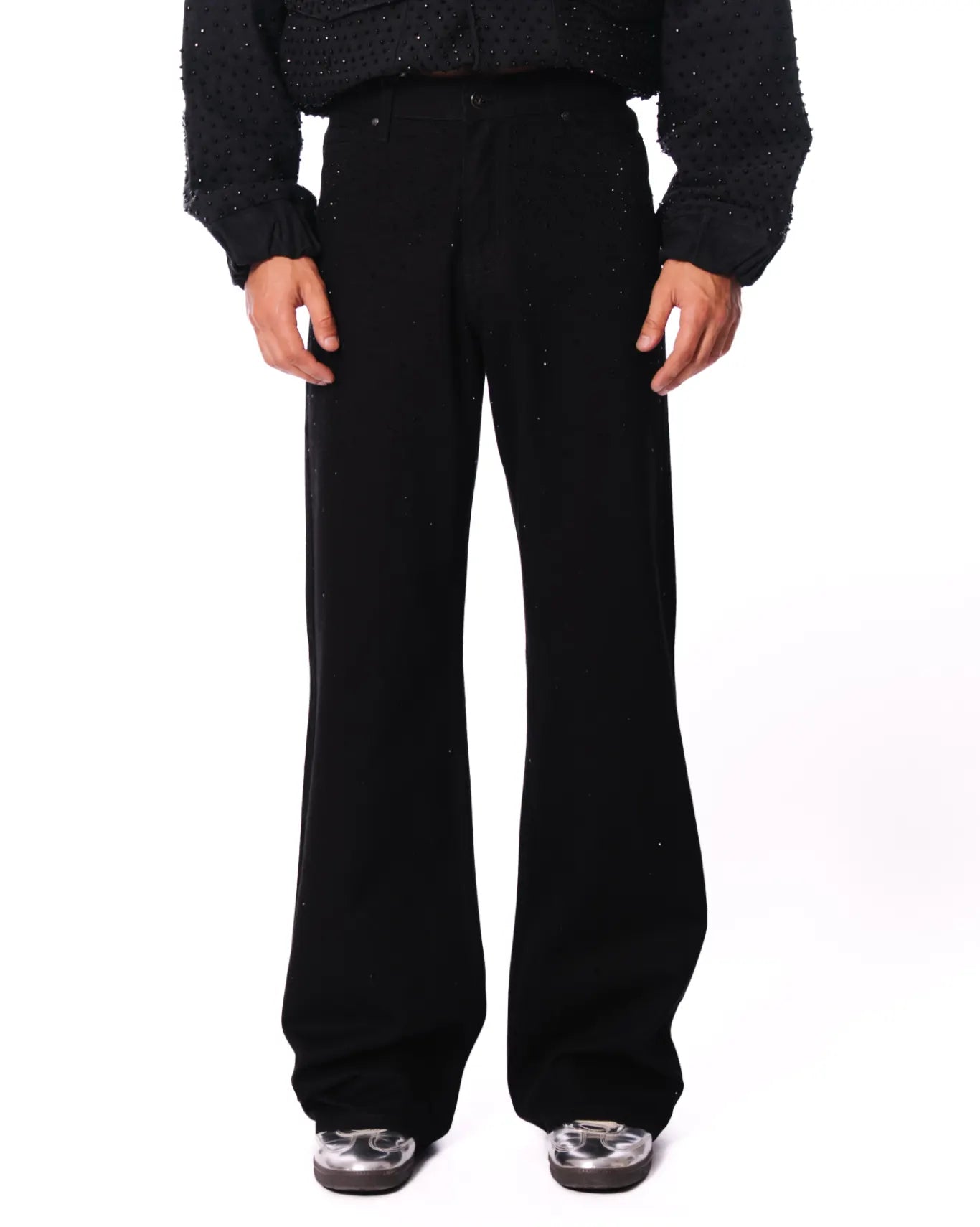Dreams of Arthur Black Cult x DOA Rhinestone Denims - CULT