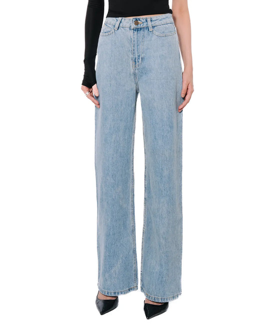 Wide Leg Denim Pants