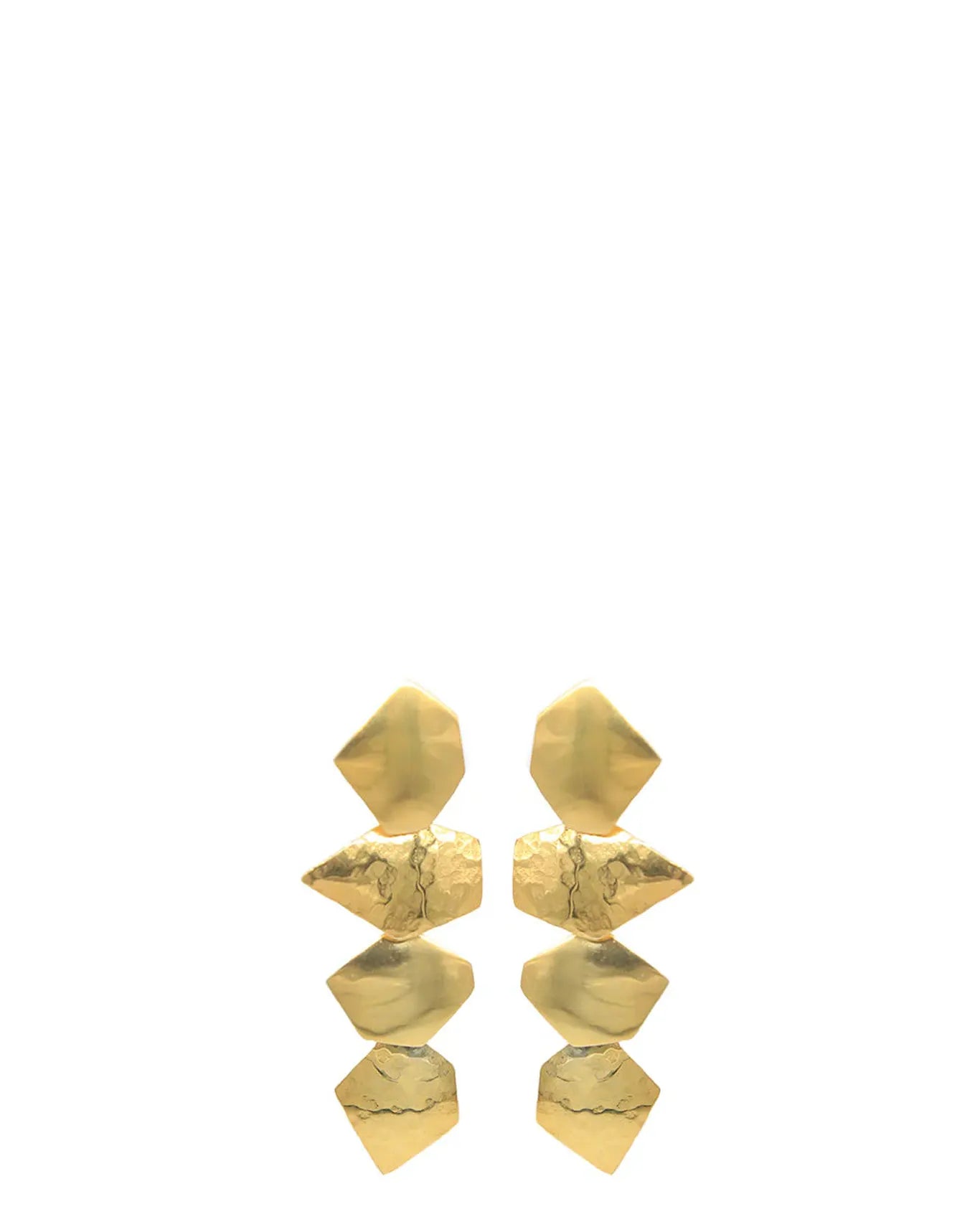 Irregular Beaten Earrings