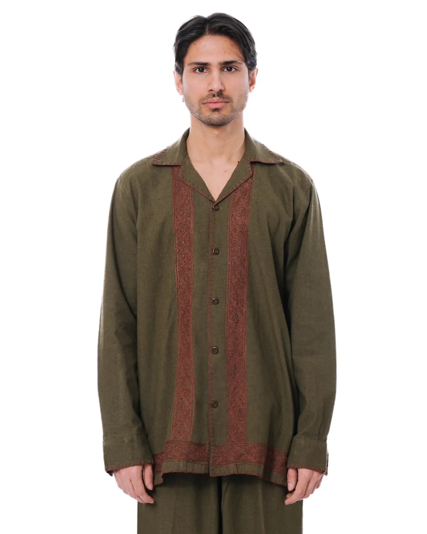 Organic Hand Embroided Shirt