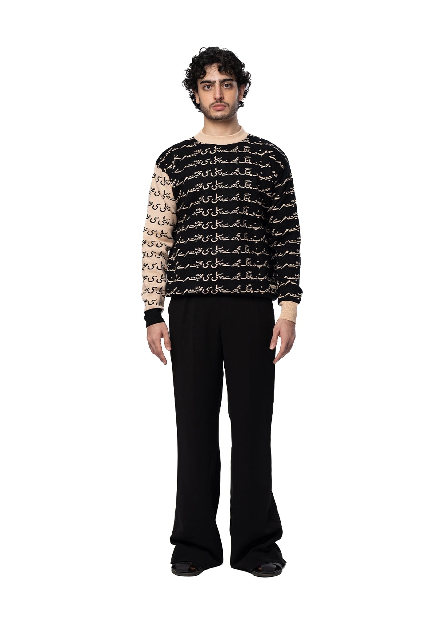 Love Closely Black Black Knitwear Unisex Crewneck - CULT - haider