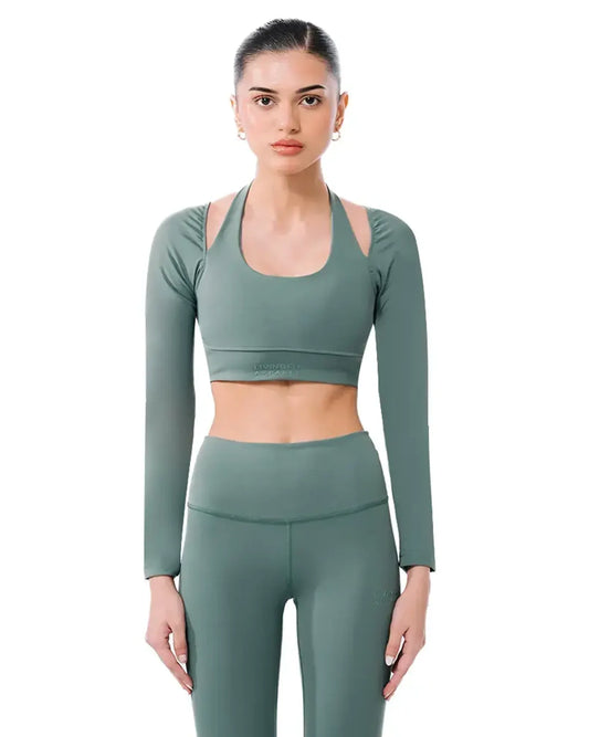 Ultra Flex Halter Sleeve Top