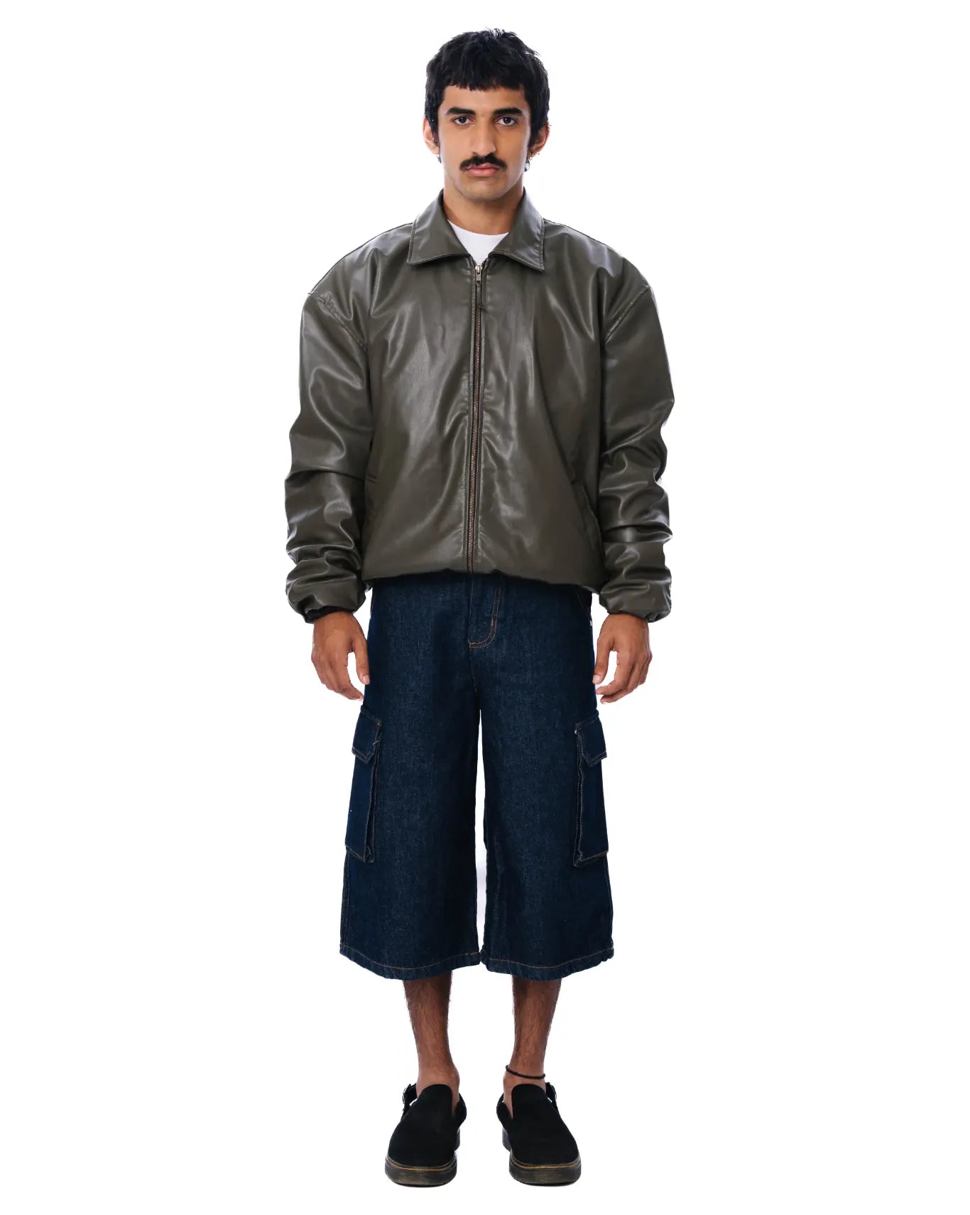 Olive Green Relax Fit Jacket