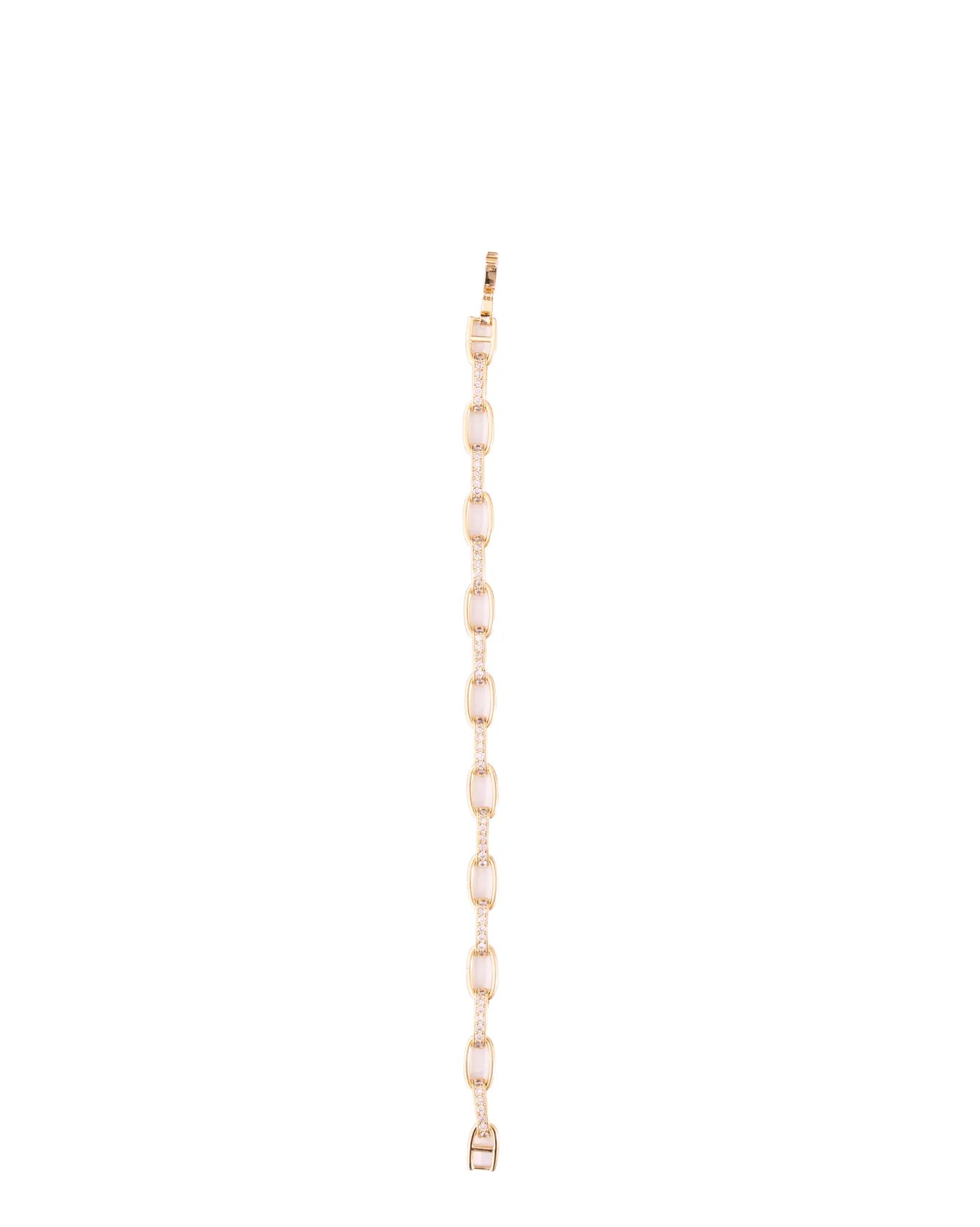 Gold Pave Link Bracelet