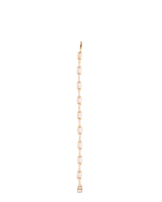 Gold Pave Link Bracelet