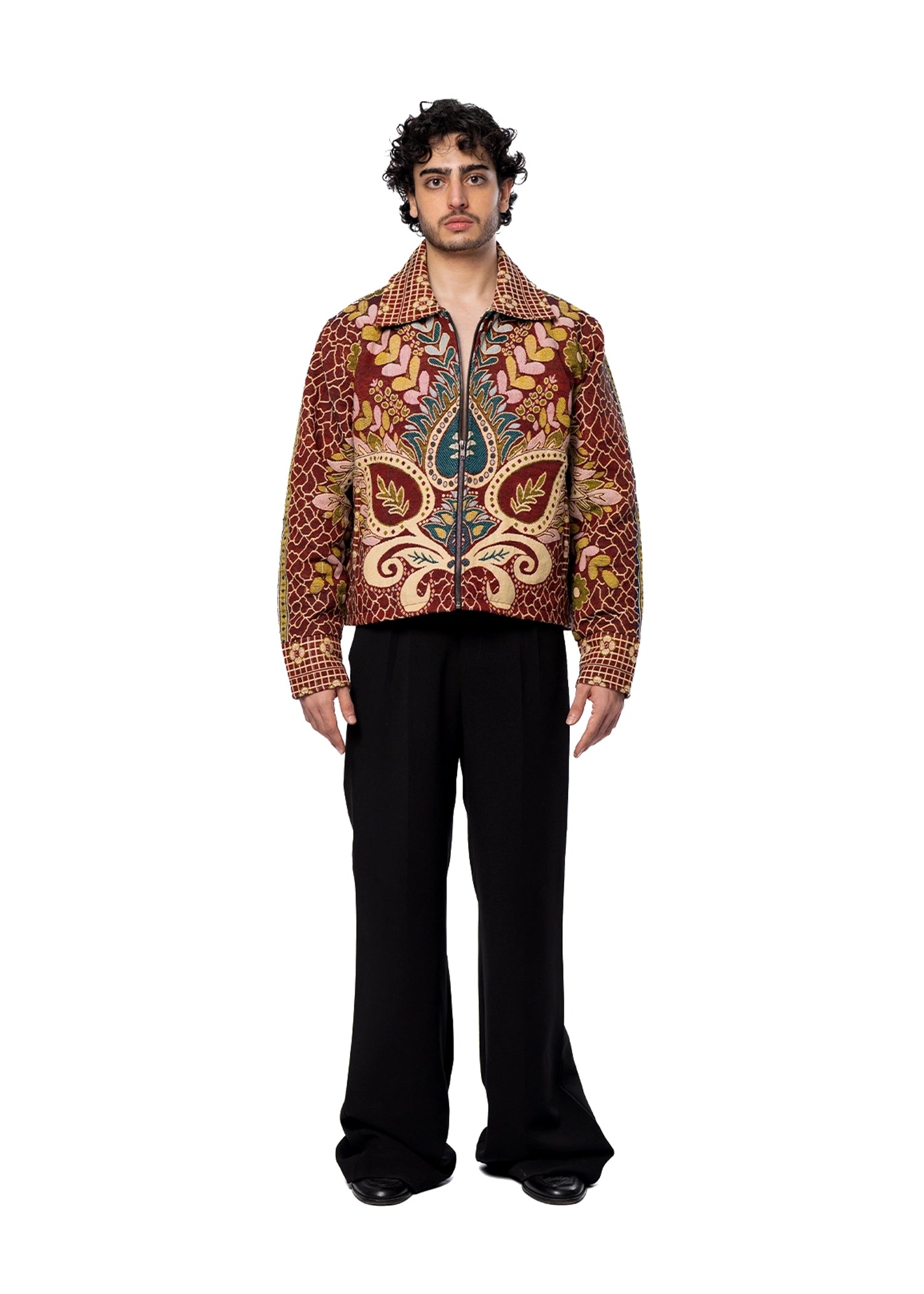 Collected XX Multicolor Gul Bahaar Cropped Jacket Cult Karachi Pakistan