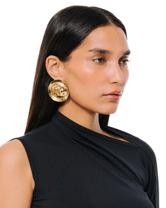 Orbit Chrome Earring