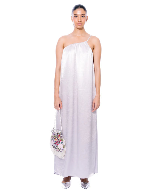 Silver Siren One-Shoulder Dress