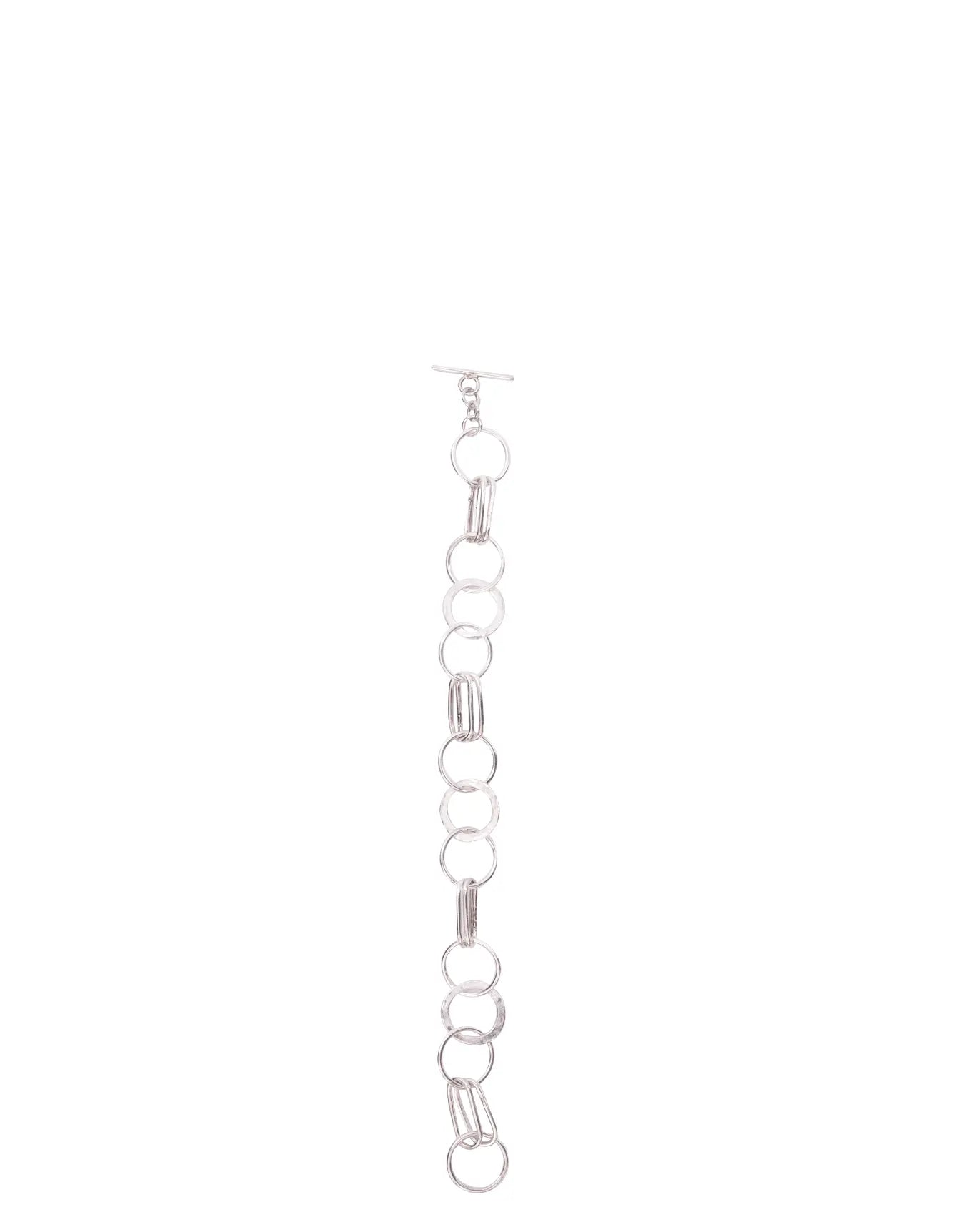 Amna Shariff Silver Silver Round and Flat Rings Bracelet - CULT