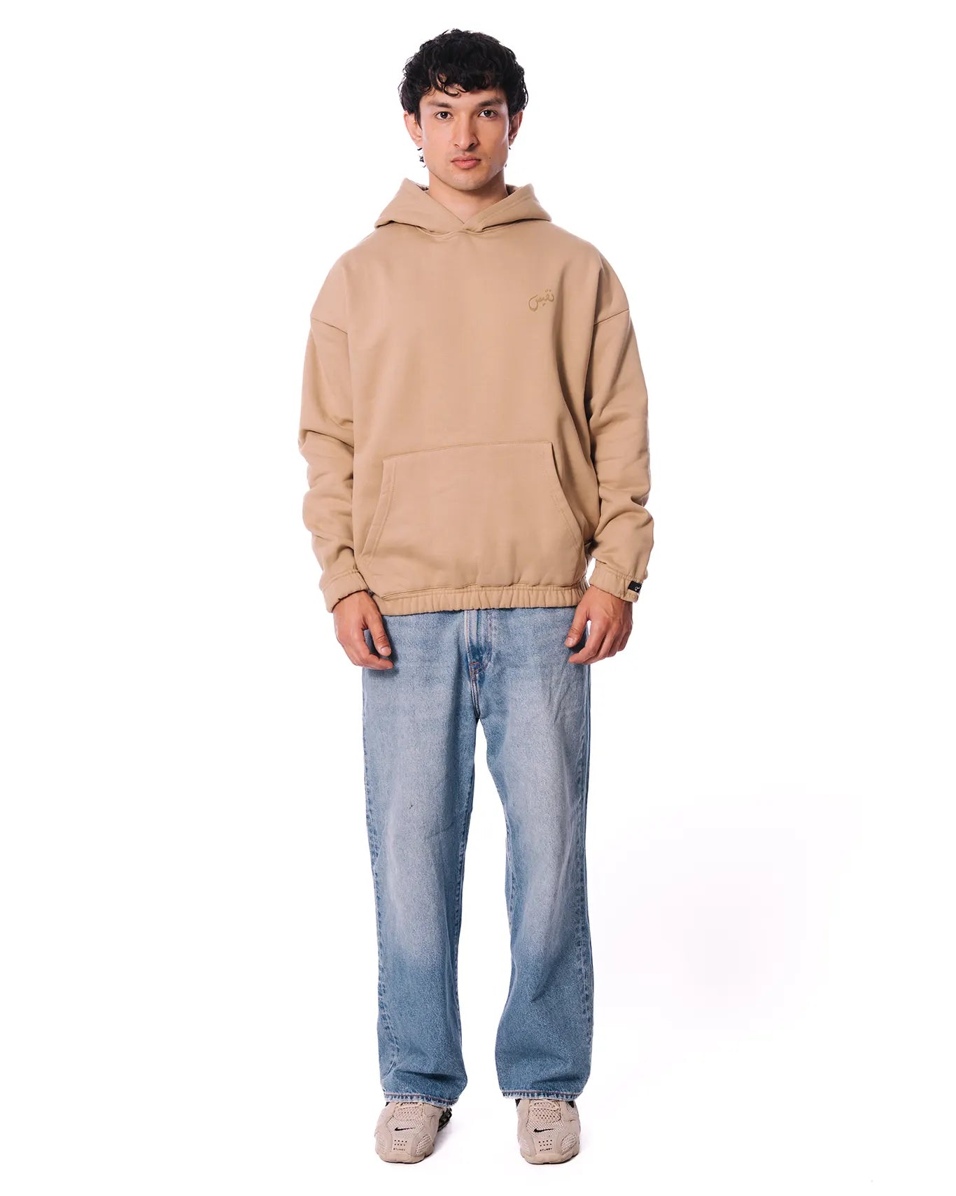 Naqees Beige Camel Essential Hoodie - CULT
