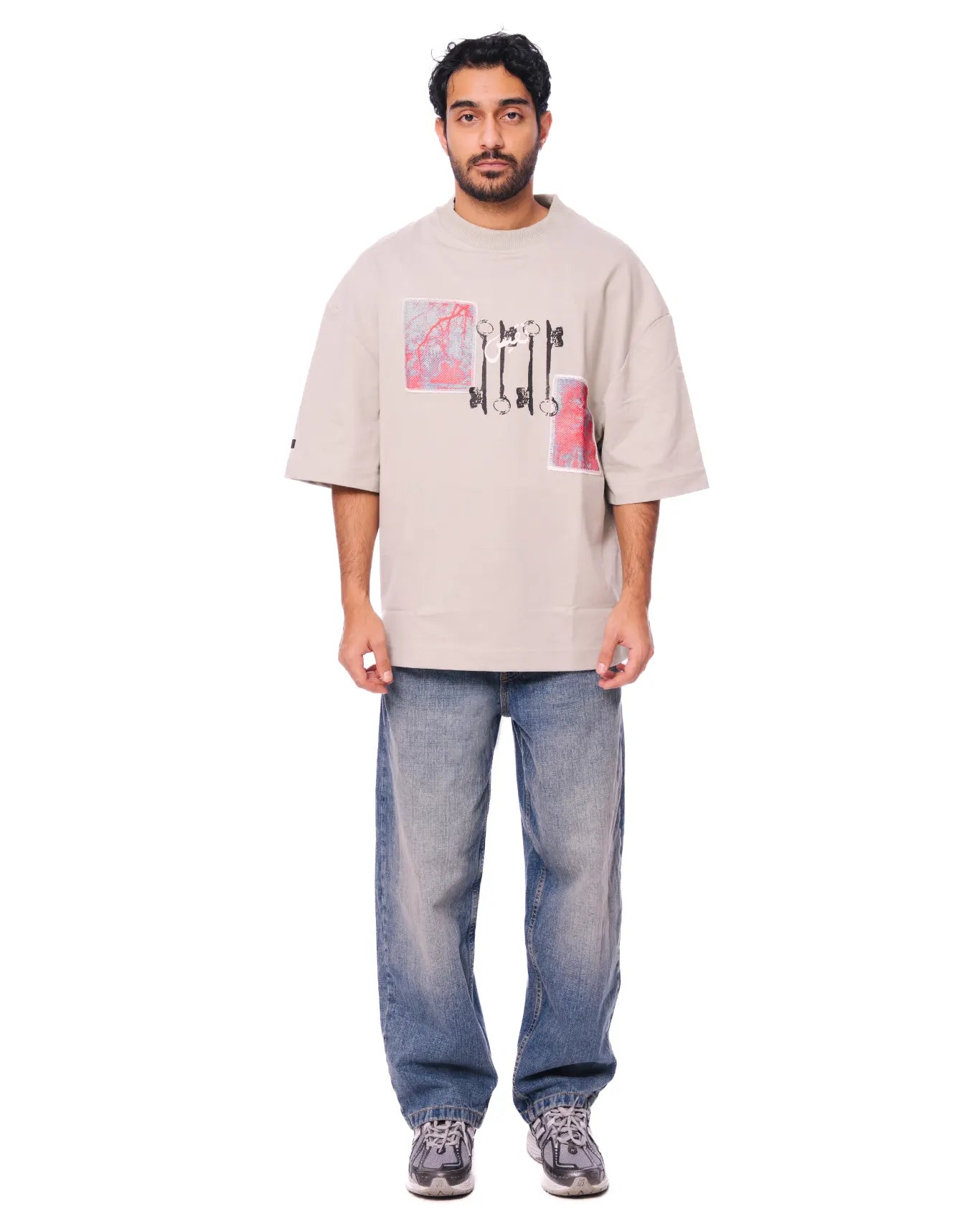 Naqees Sage Green Green Keys and Locks Tee - CULT - haider