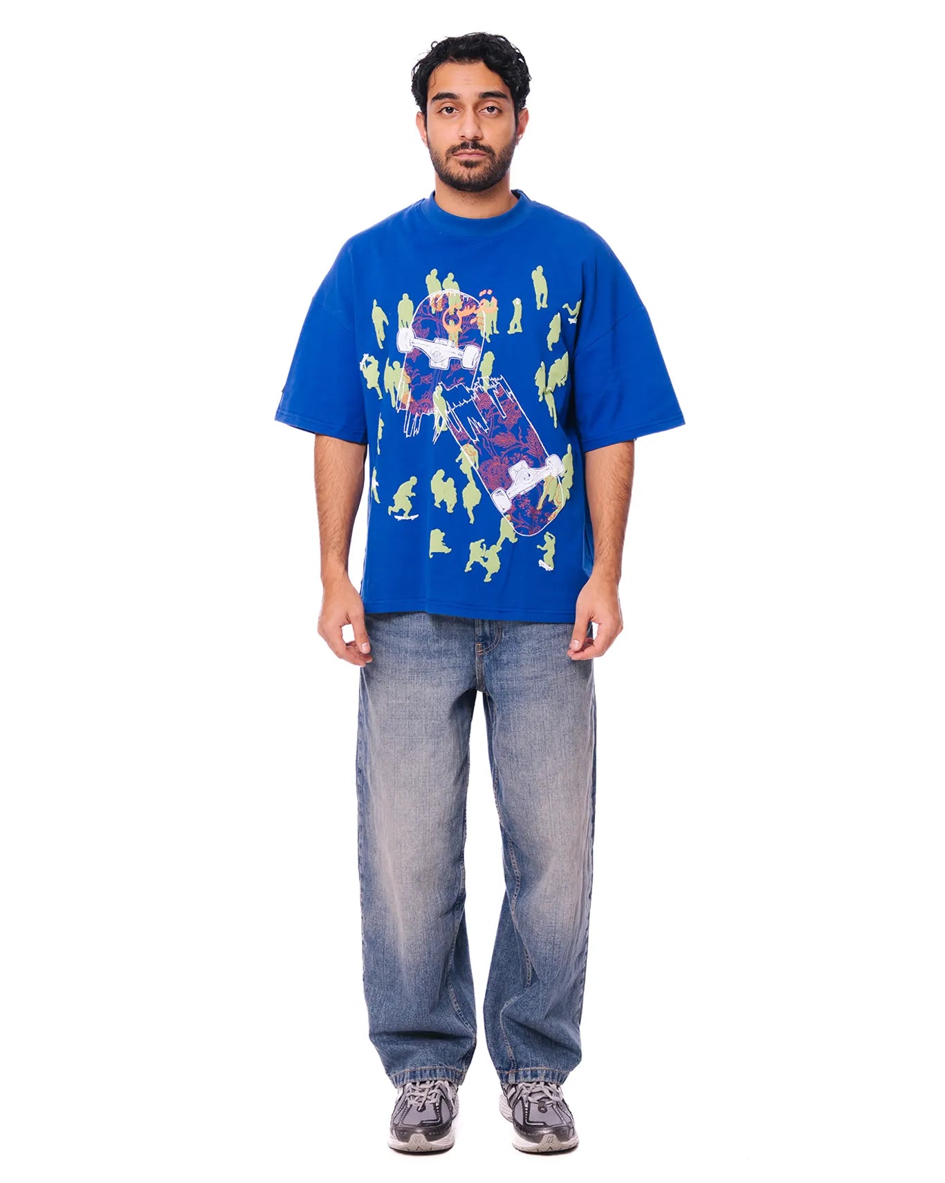 Naqees Royal Blue Skaters Tee - CULT - haider
