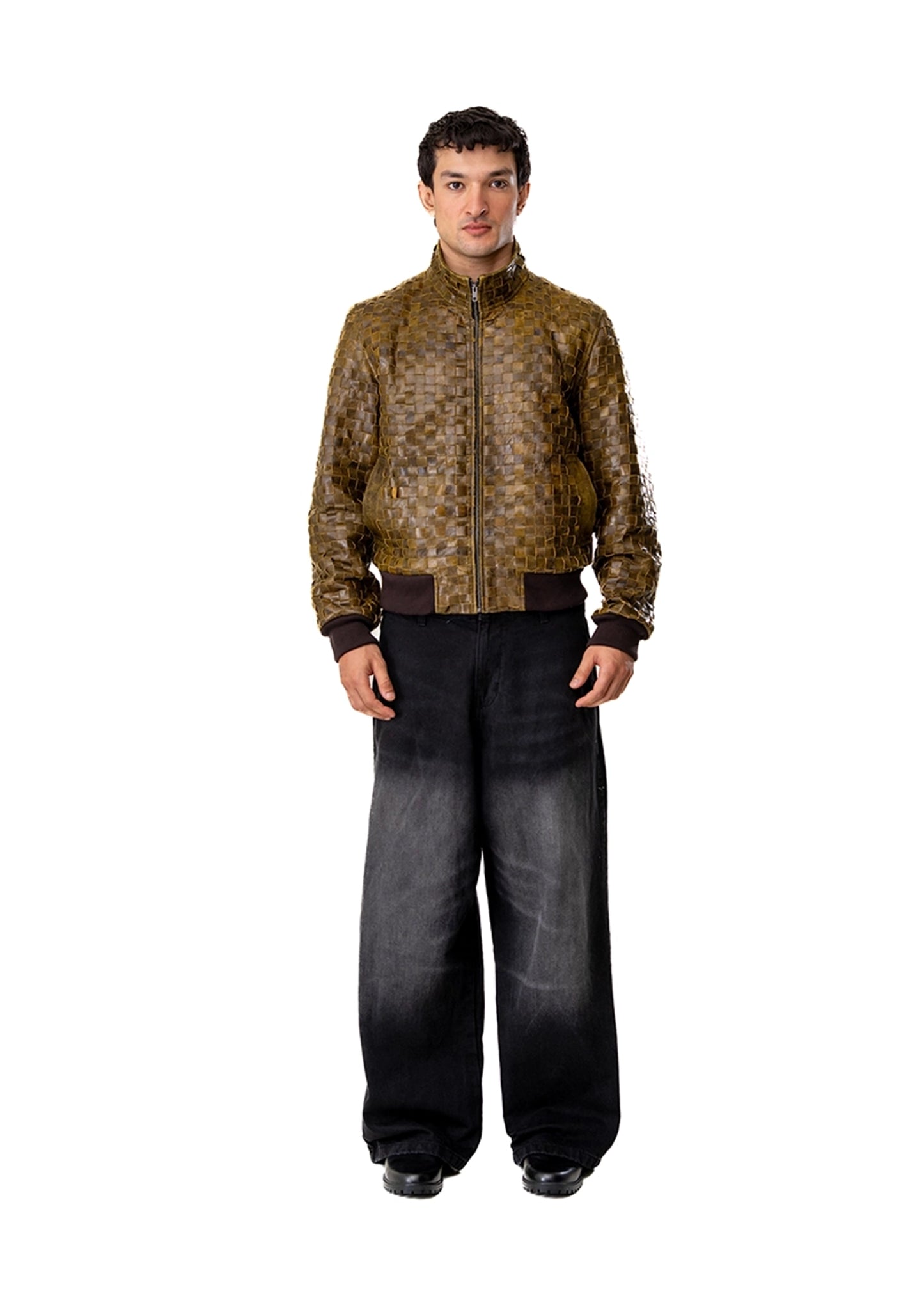 Dreams of Arthur Brown Honeycomb braided leather jacket - CULT - haider
