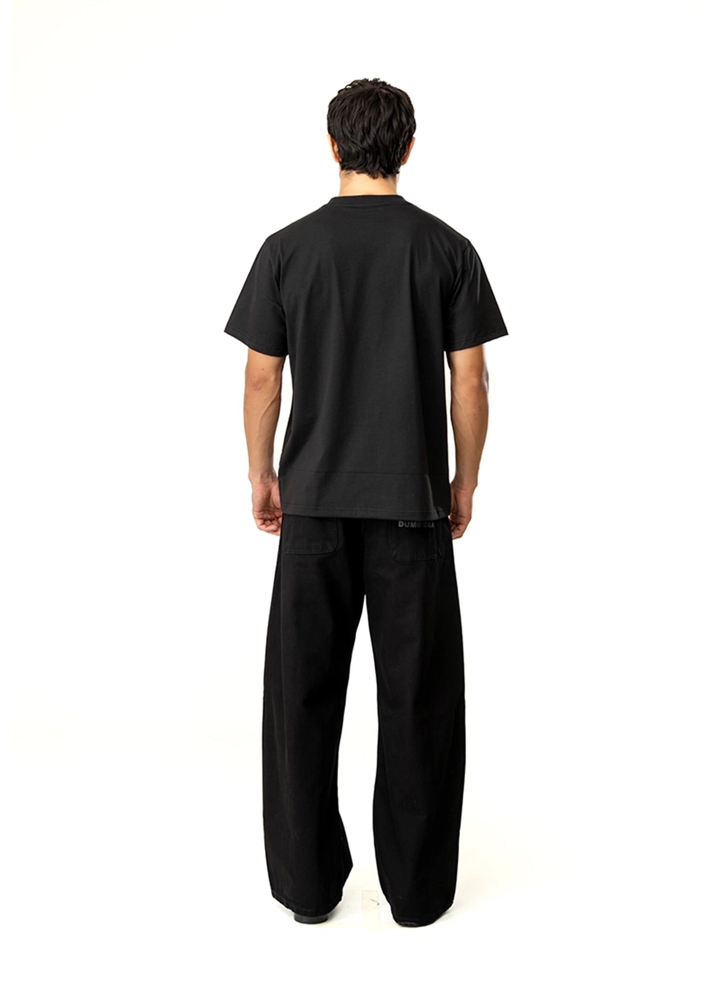 Dreams of Arthur Black Black Hemp x Leather Tee - CULT - haider