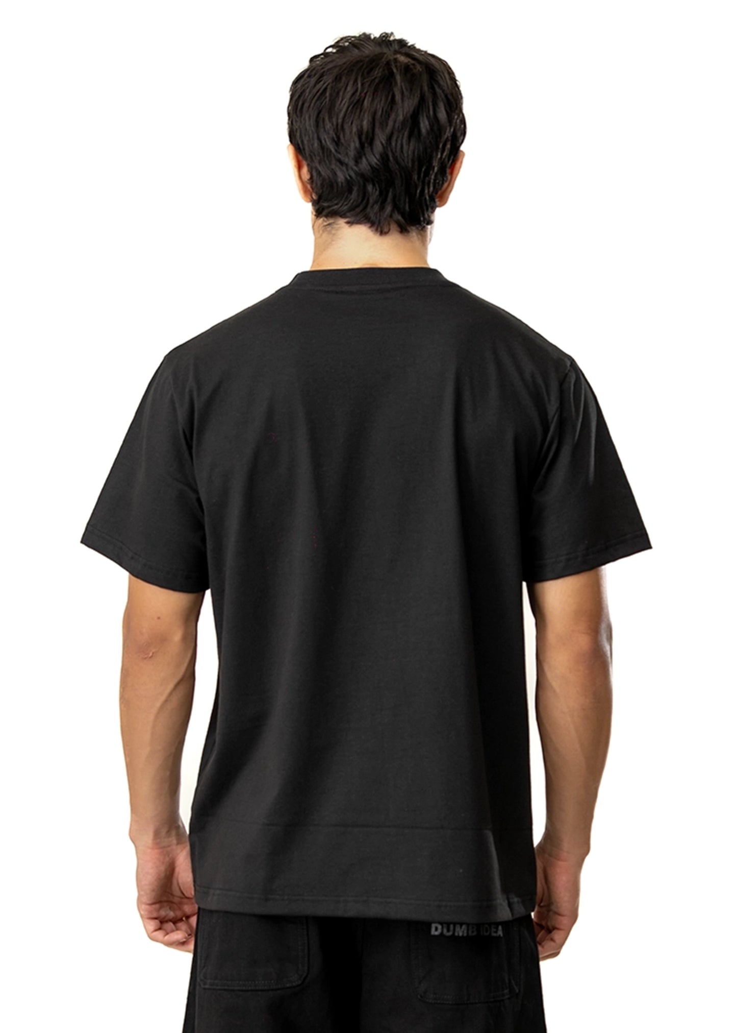 Dreams of Arthur Black Black Hemp x Leather Tee - CULT - haider
