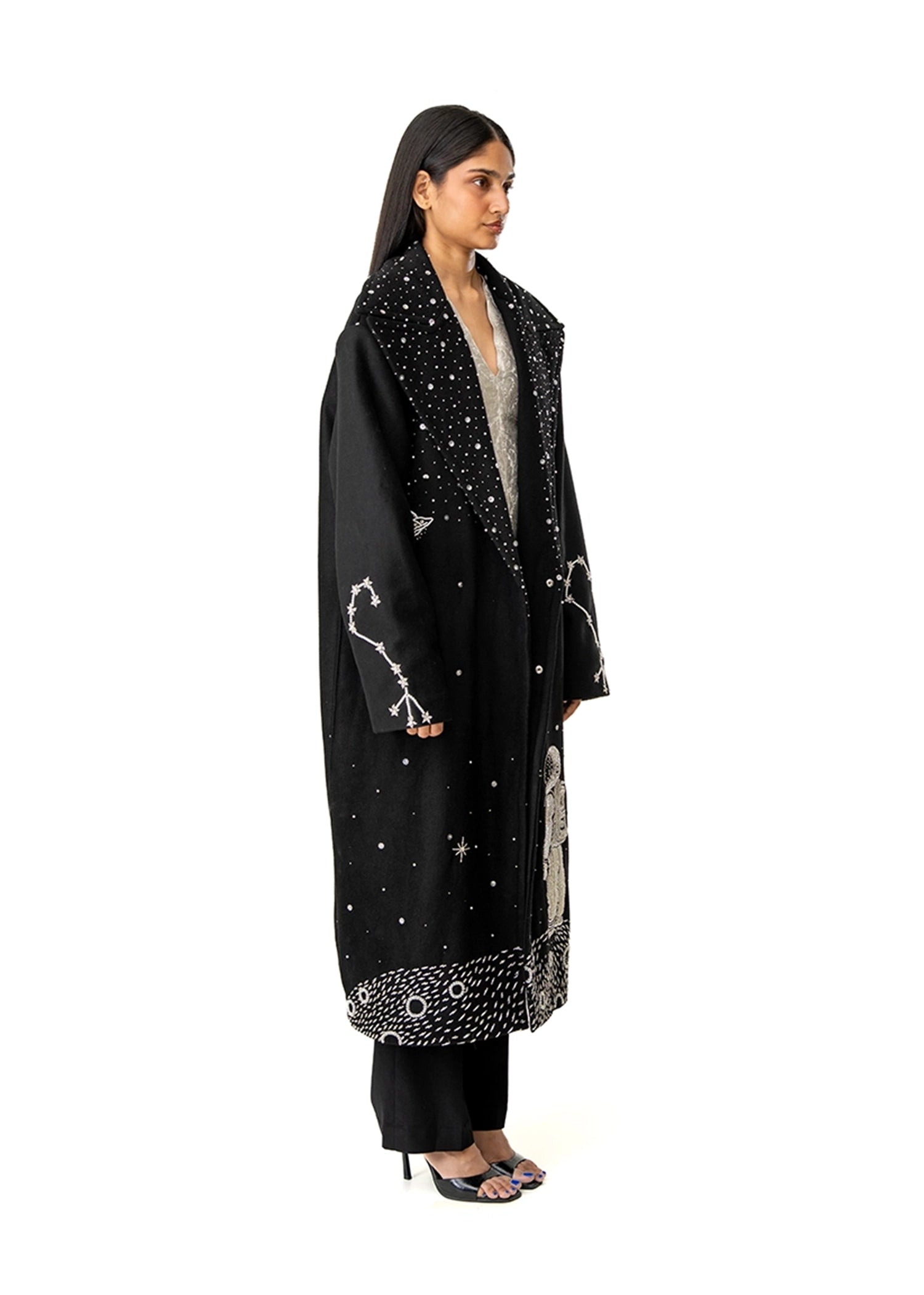 Dreams of Arthur Black Spaceman Oversized Coat Cult Karachi Pakistan