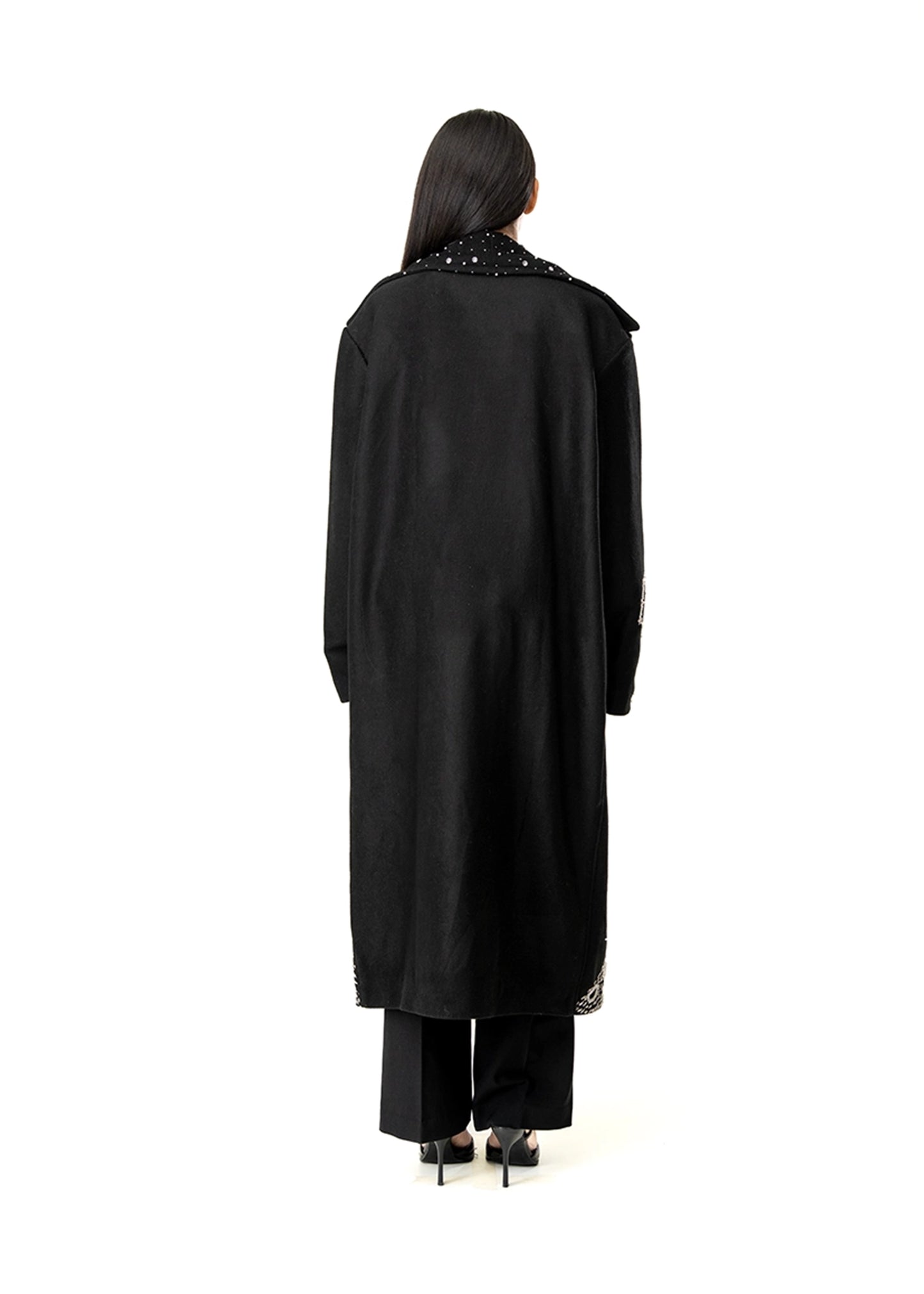 Dreams of Arthur Black Black Spaceman Oversized Coat - CULT - haider