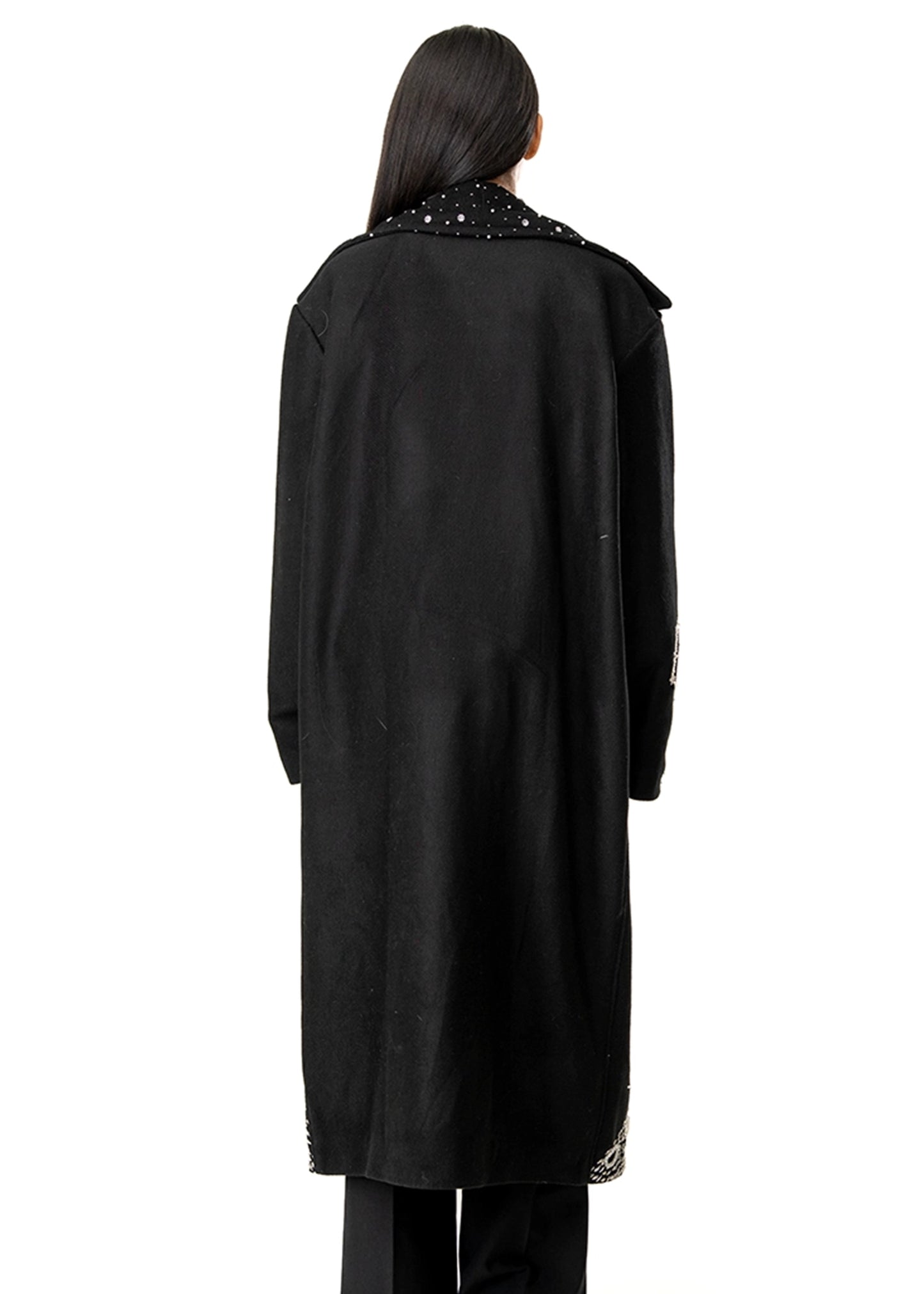 Dreams of Arthur Black Black Spaceman Oversized Coat - CULT - haider