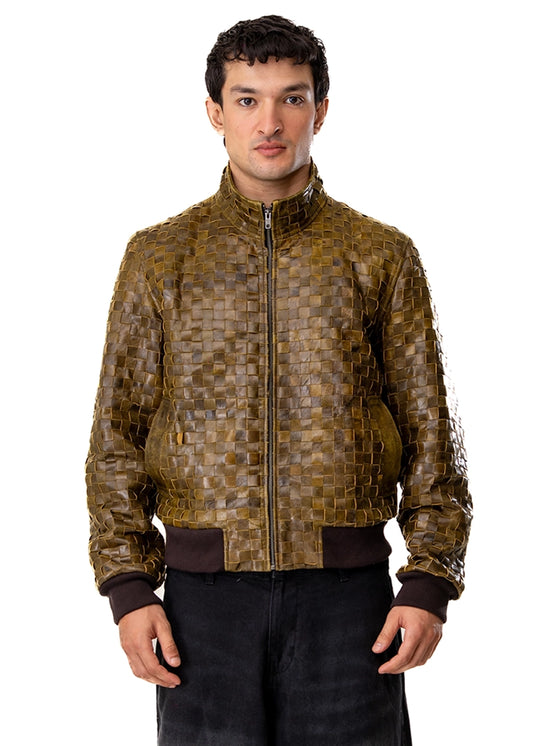 Dreams of Arthur Honeycomb braided leather jacket Cult Karachi Pakistan